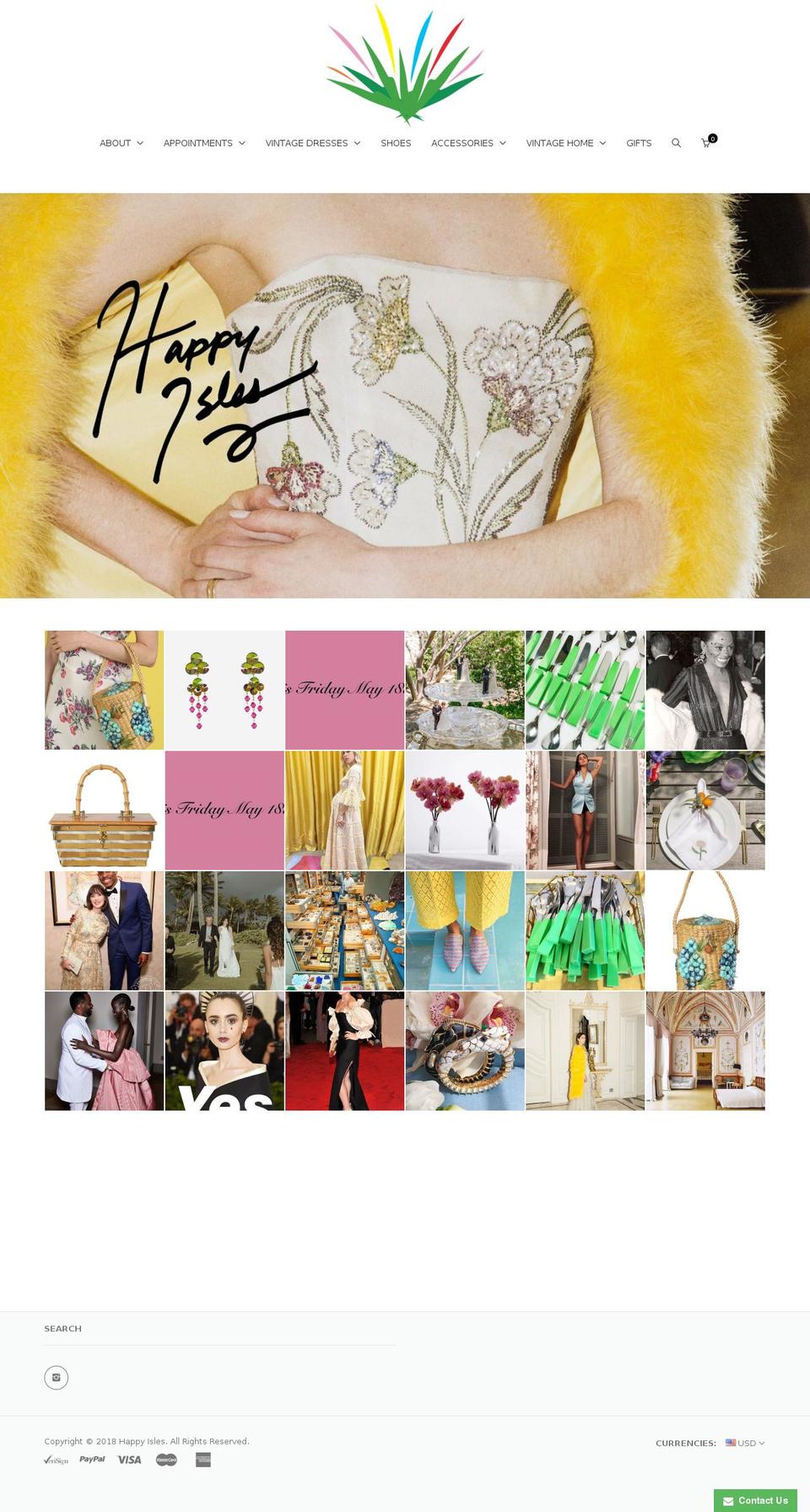 thehappyisles.com shopify website screenshot