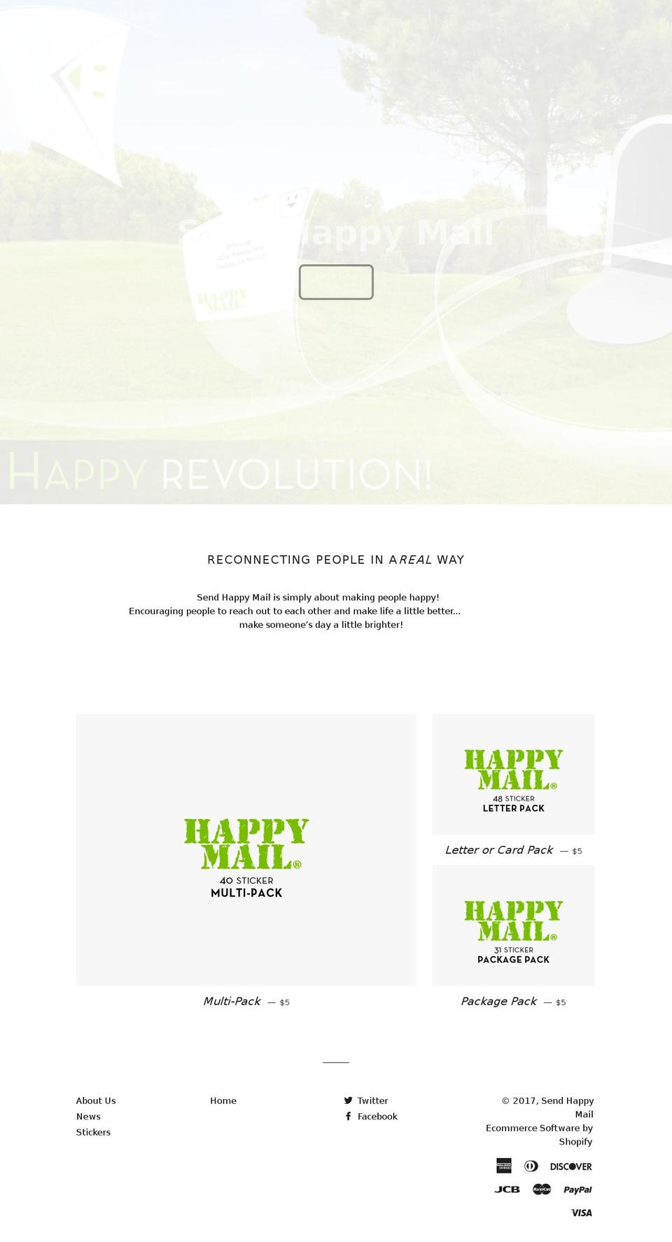 www-sendhappymailnow-com-brooklyn Shopify theme site example thehappymailstore.com