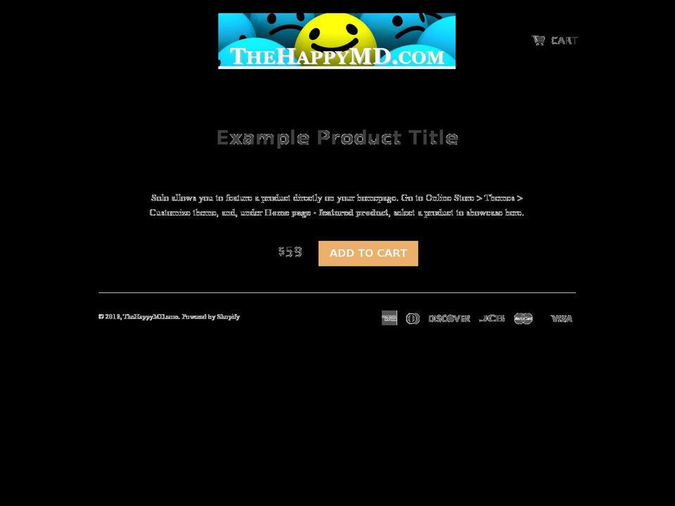 thehappymd-com.myshopify.com shopify website screenshot