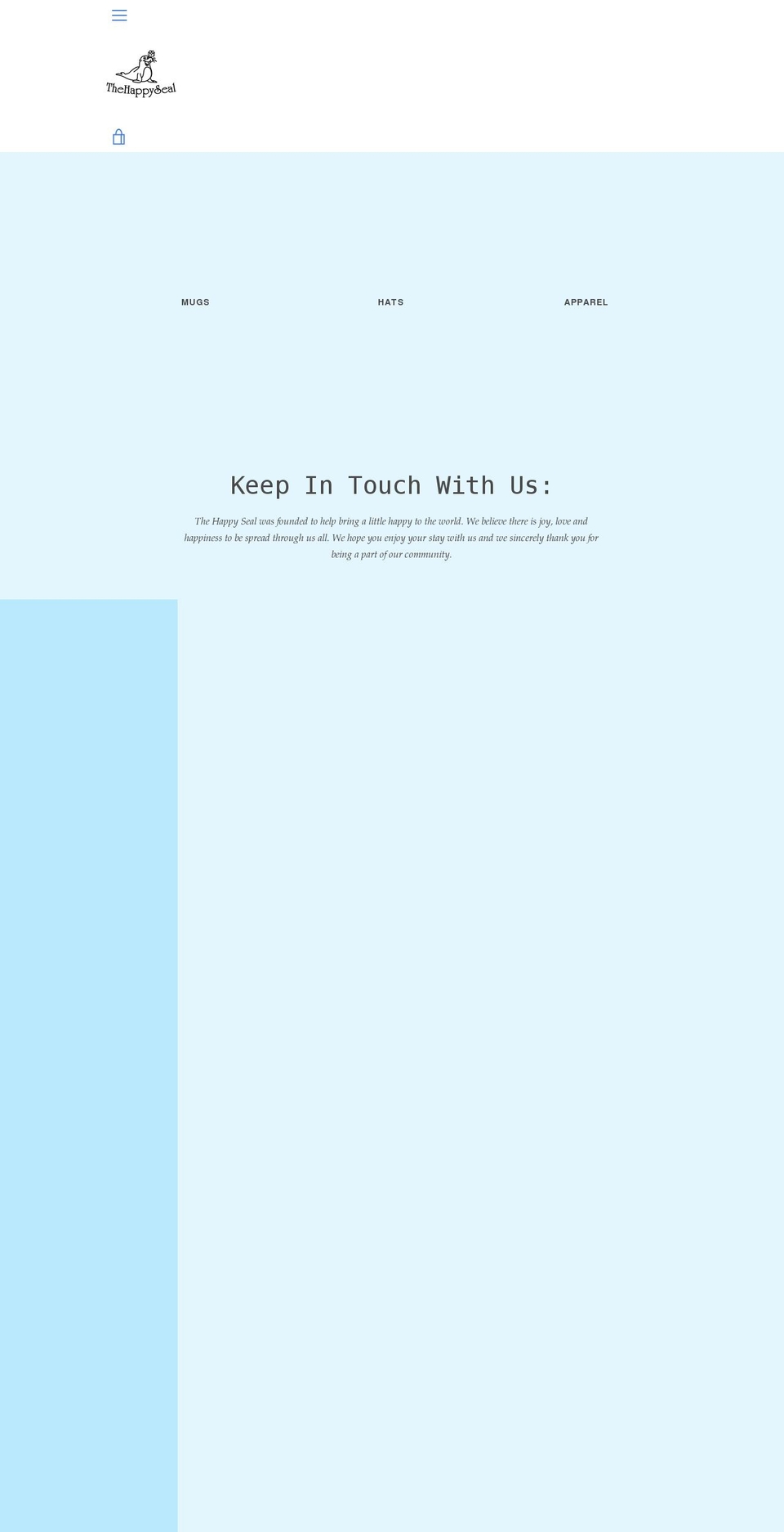 thehappyseal.com shopify website screenshot