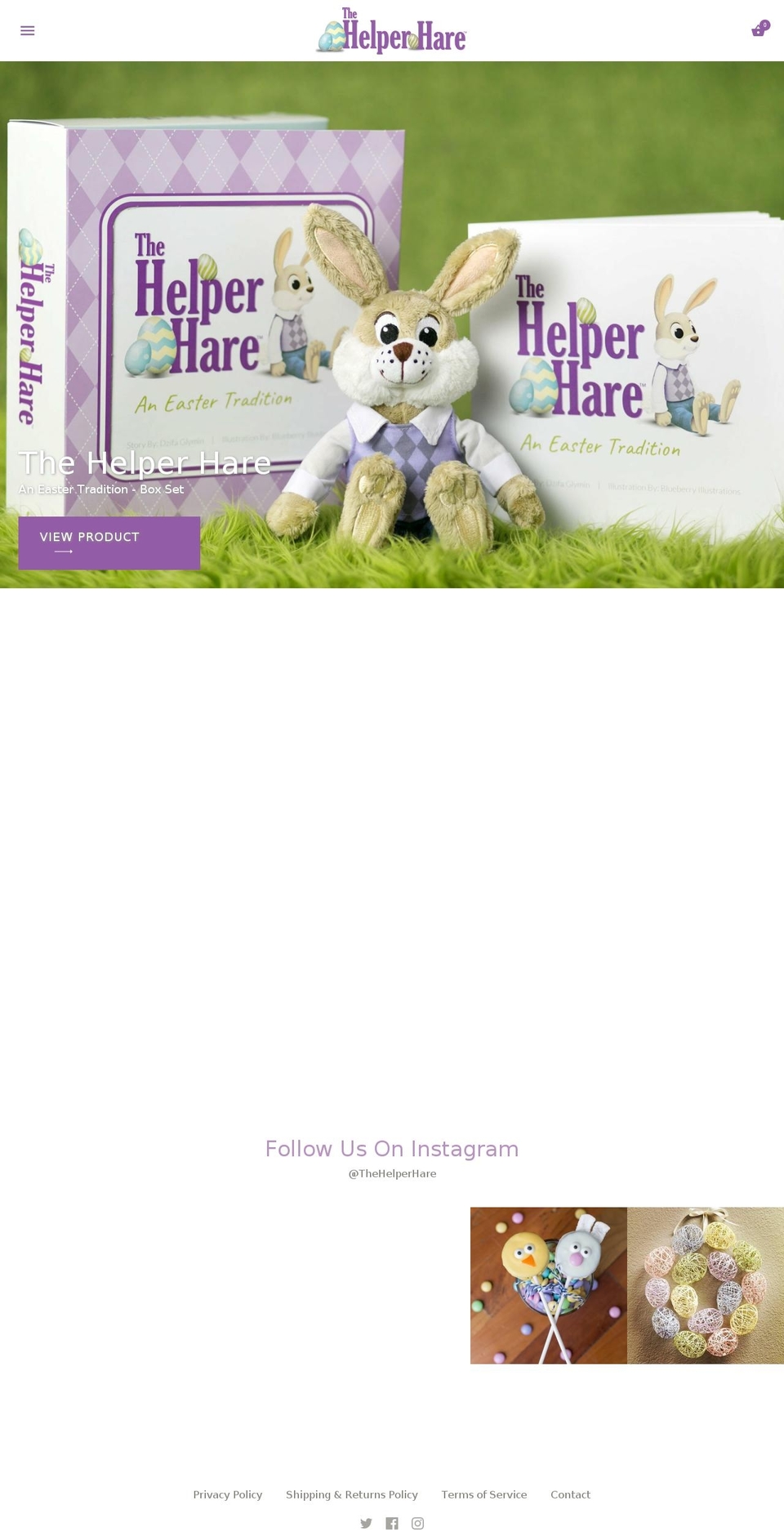 thehareinthehome.com — Shopify storefront screenshot