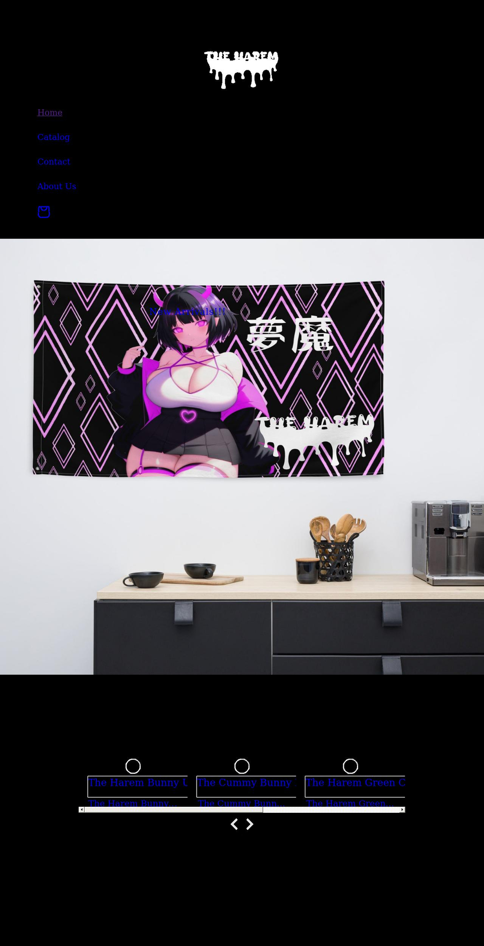 theharem.org shopify website screenshot