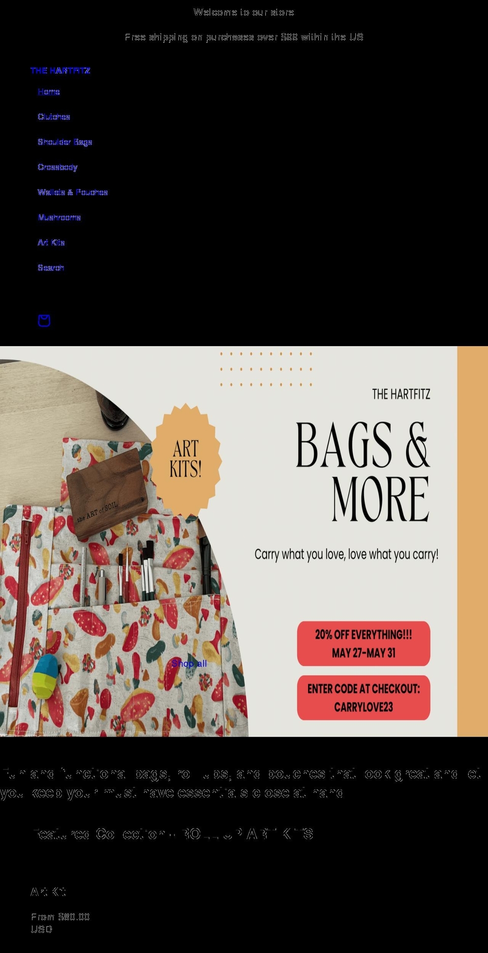 thehartfitz.com shopify website screenshot