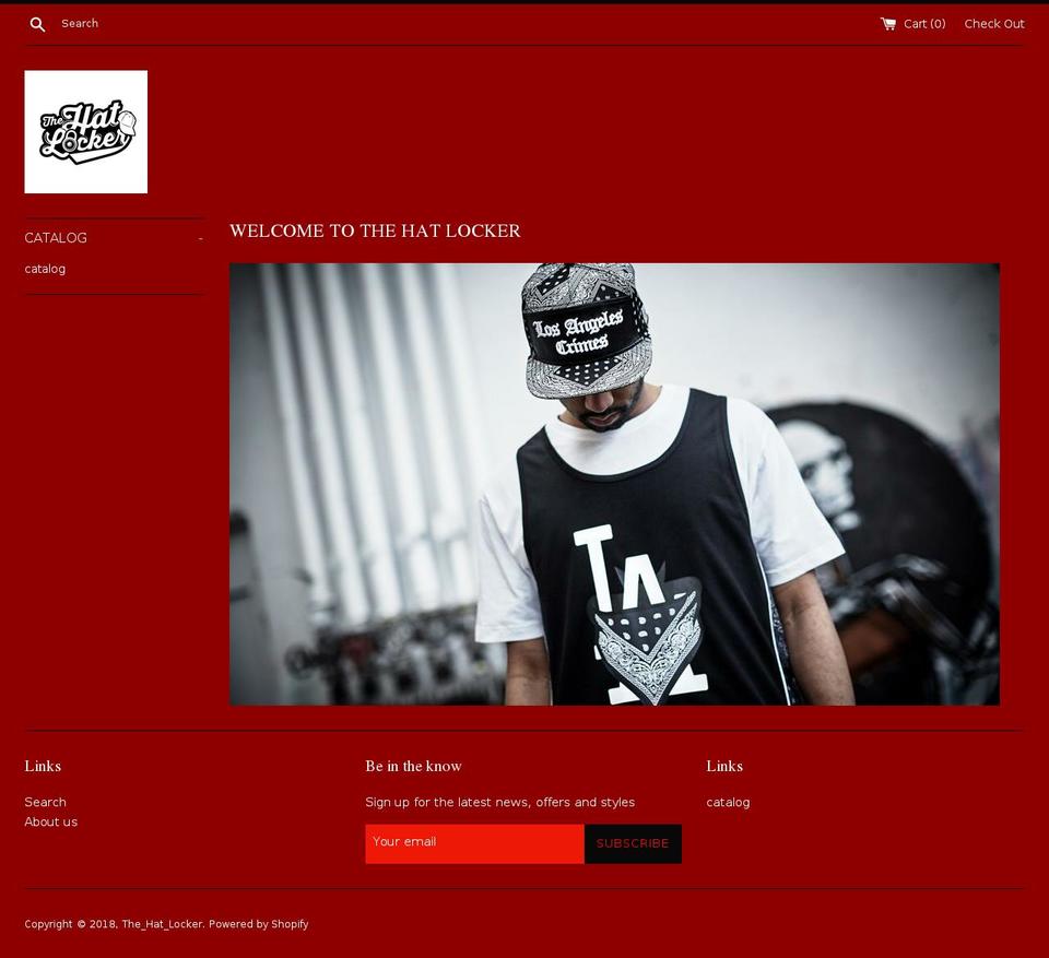 thehatlockers.com shopify website screenshot