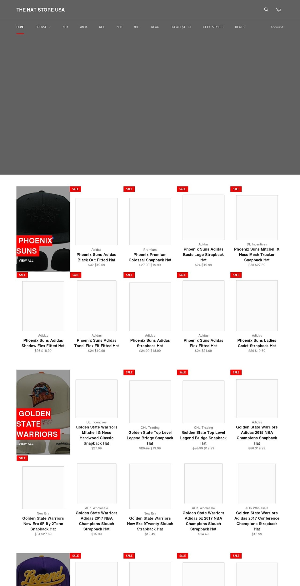 thehatstoreusa.com — Shopify storefront screenshot