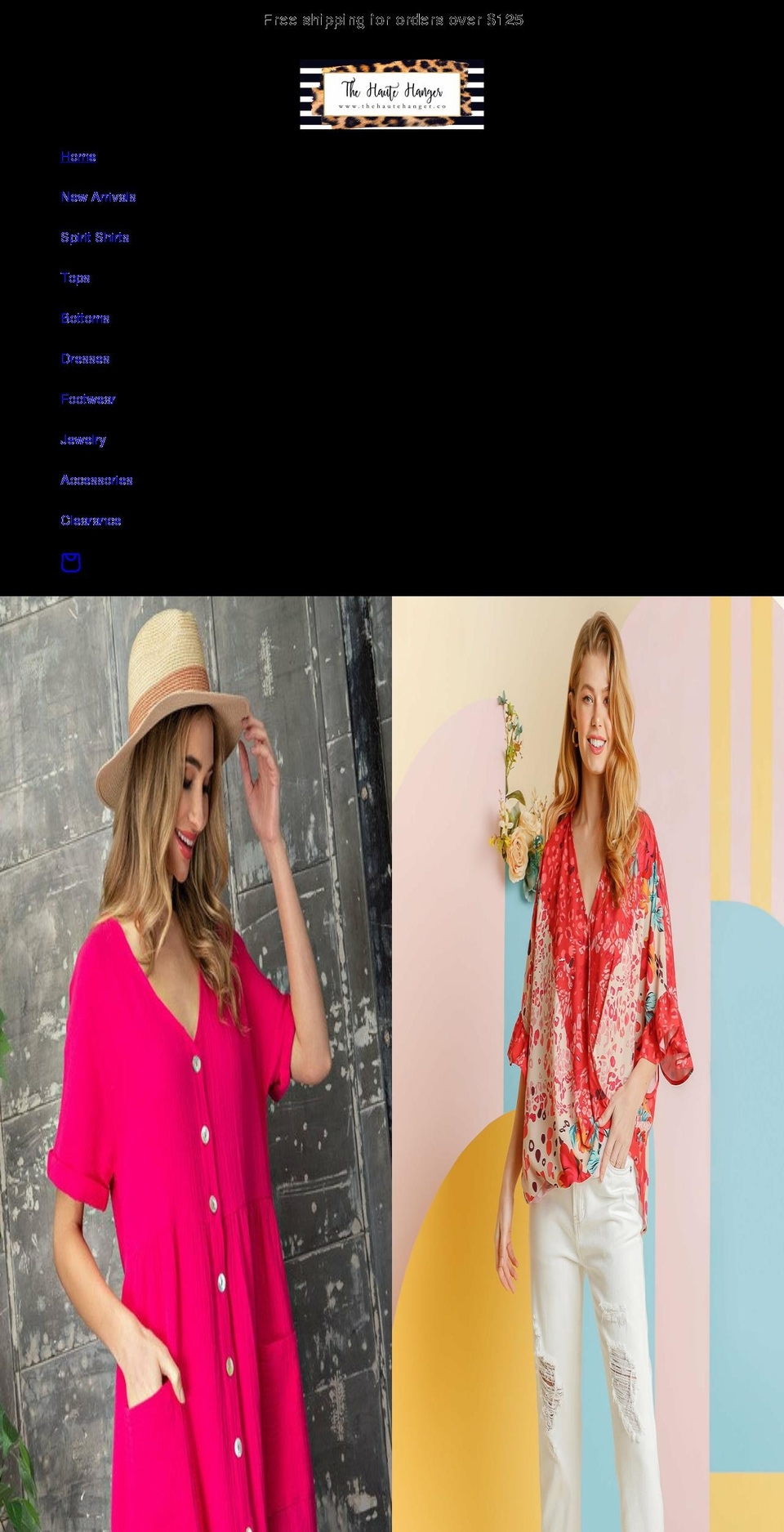 thehautehanger.co shopify website screenshot