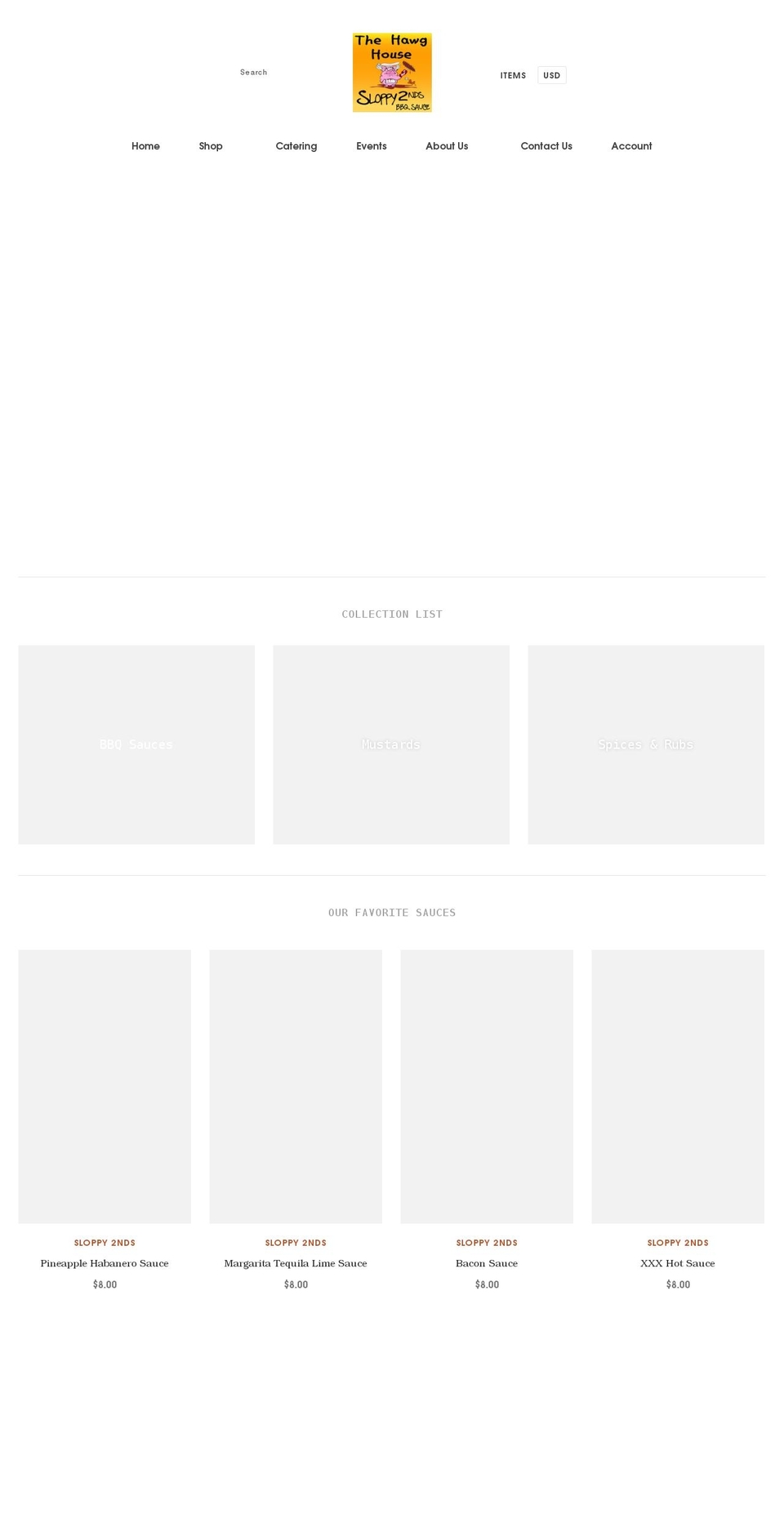 thehawghouse.com shopify website screenshot