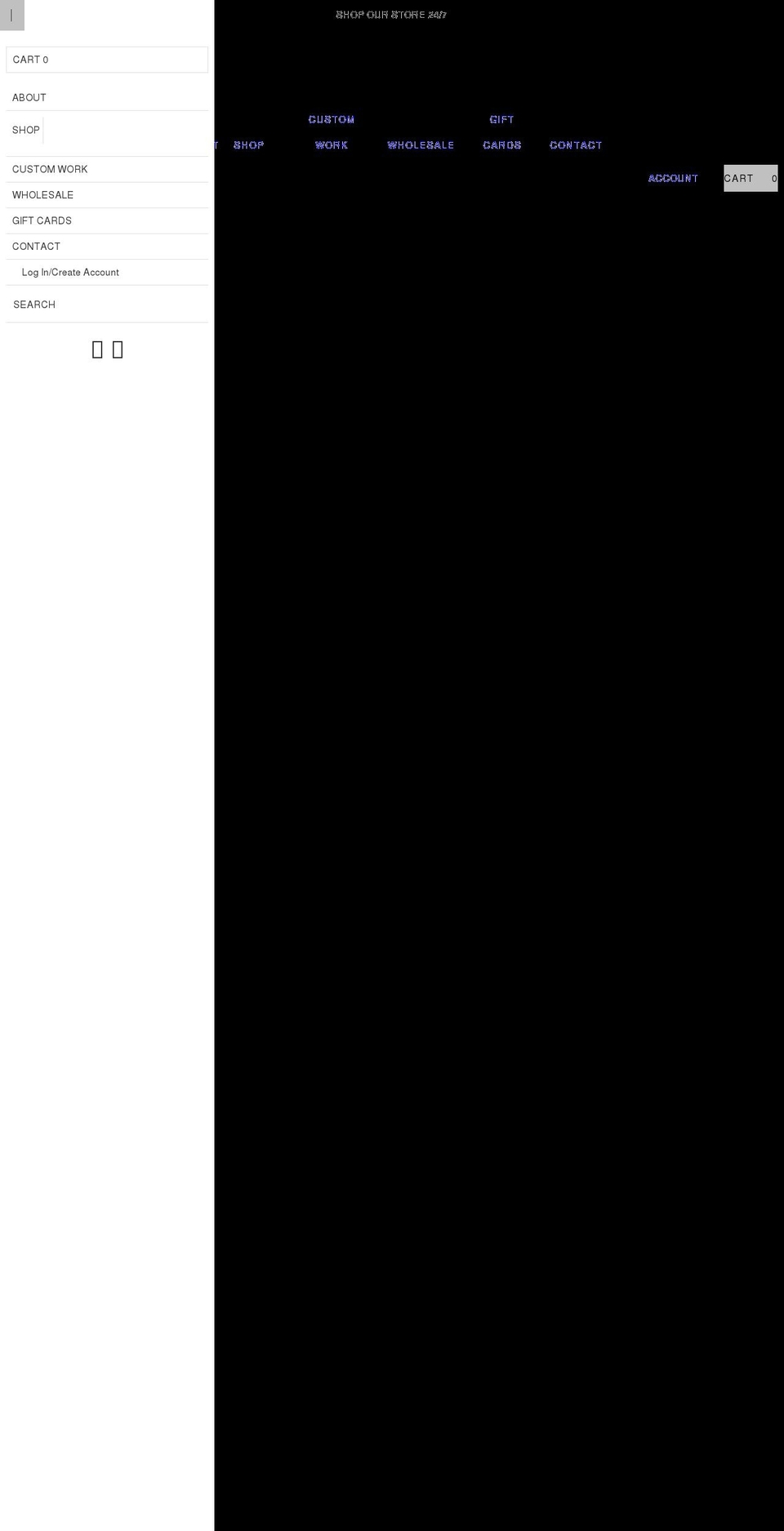 thehazelcollection.com shopify website screenshot