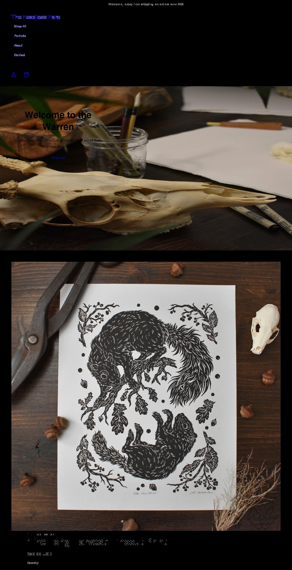 theheadlesshare.com shopify website screenshot