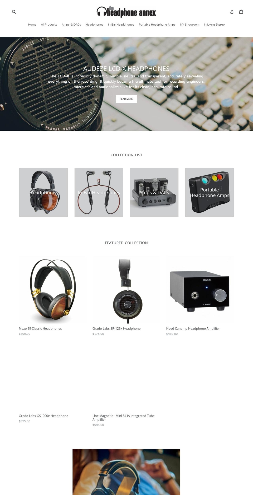 theheadphoneannex.com — Shopify storefront screenshot