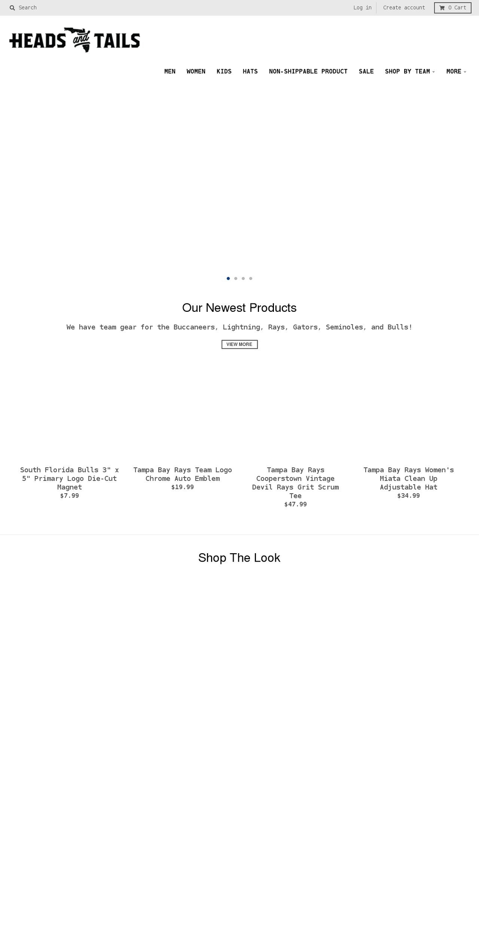 theheadsandtails.com shopify website screenshot