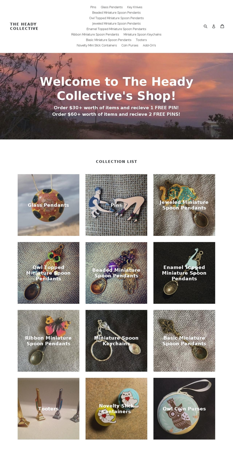 theheadycollective.org shopify website screenshot
