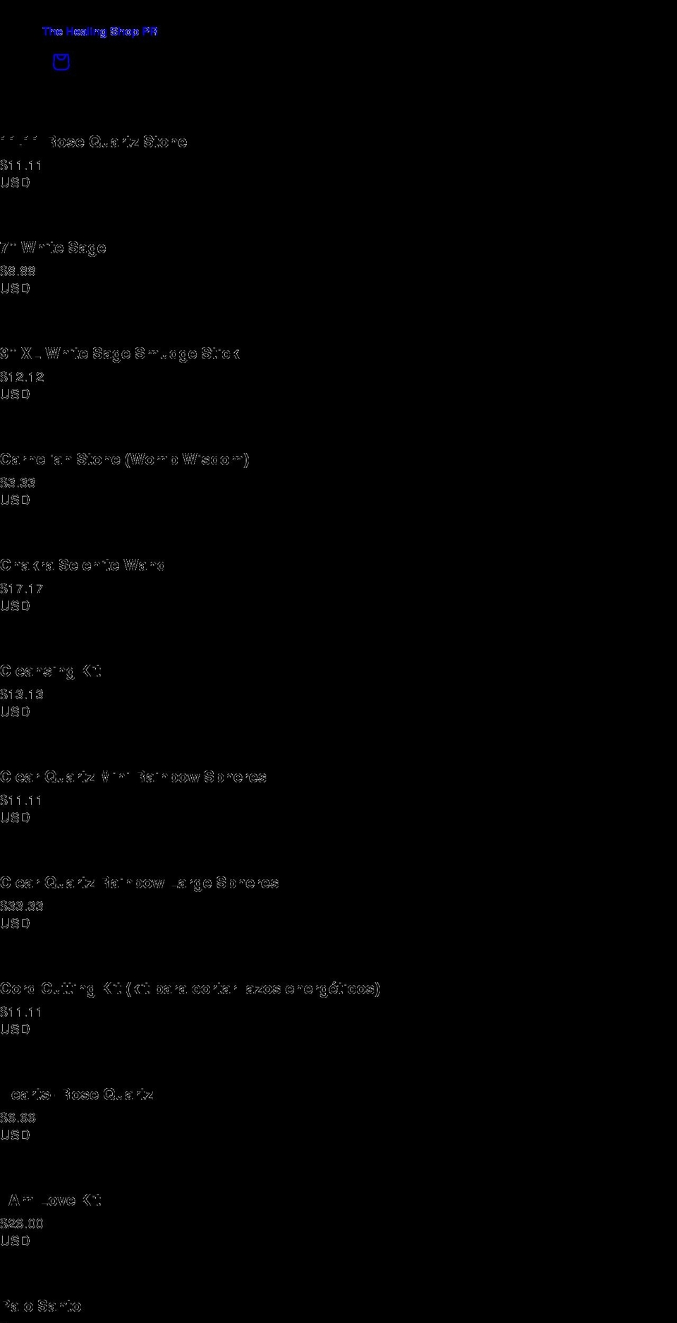 thehealingshoppr.com shopify website screenshot