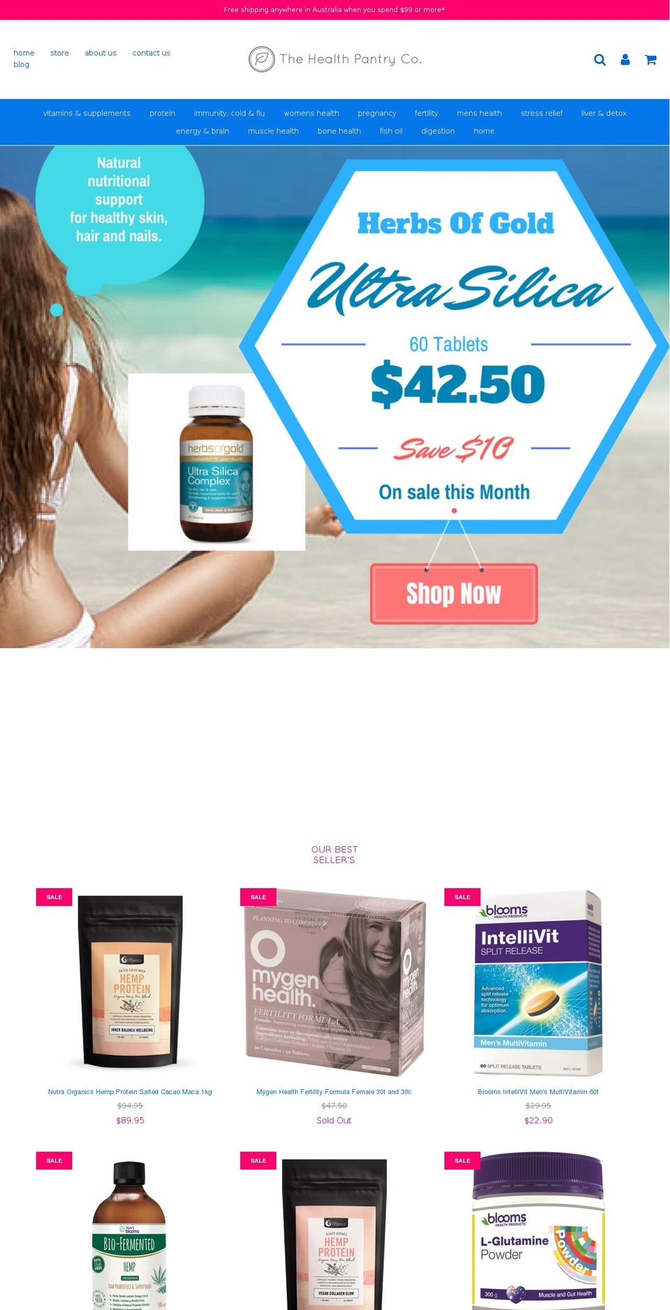 thehealthpantryco.com — Shopify storefront screenshot