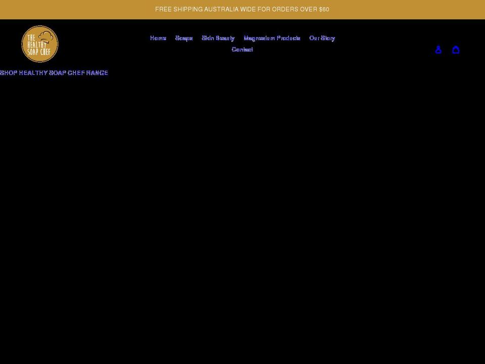 thehealthysoapchef.com shopify website screenshot