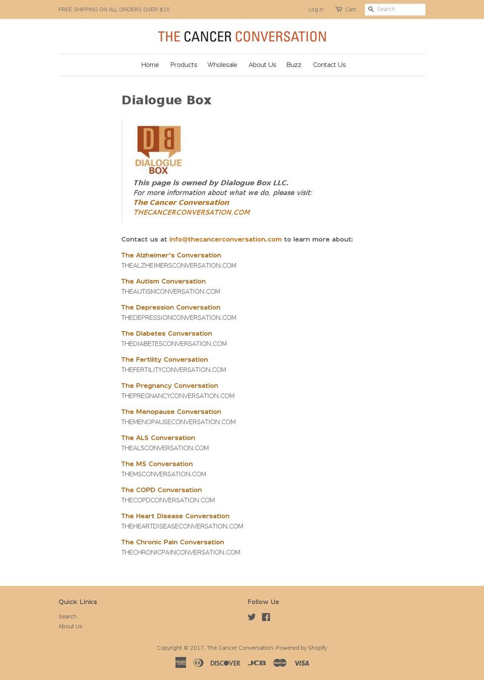 theheartdiseaseconversation.com shopify website screenshot