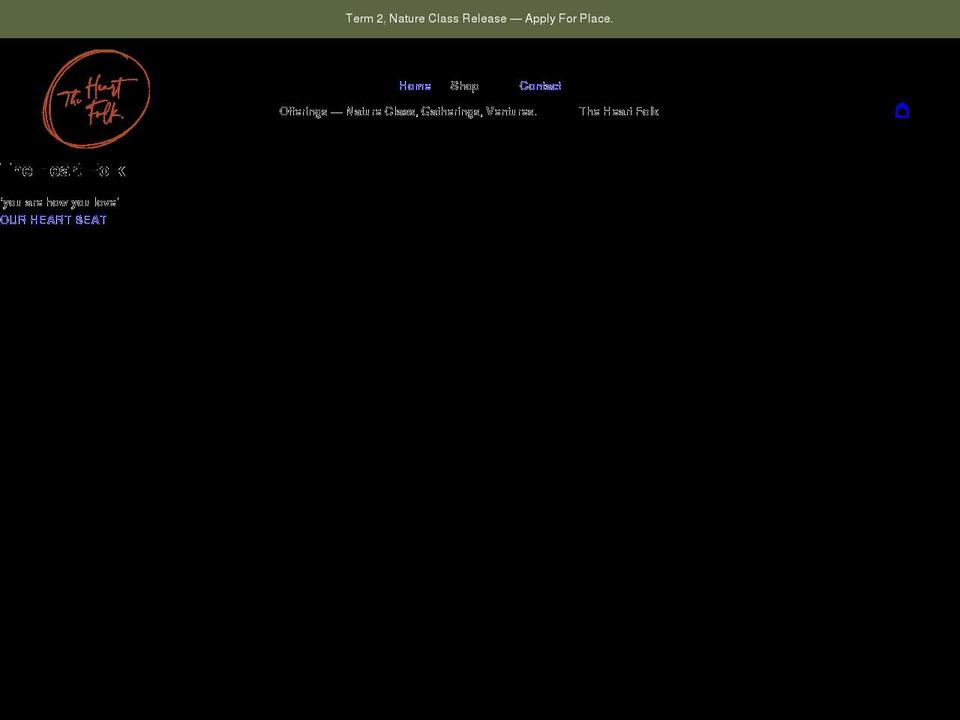 theheartfolk.com shopify website screenshot
