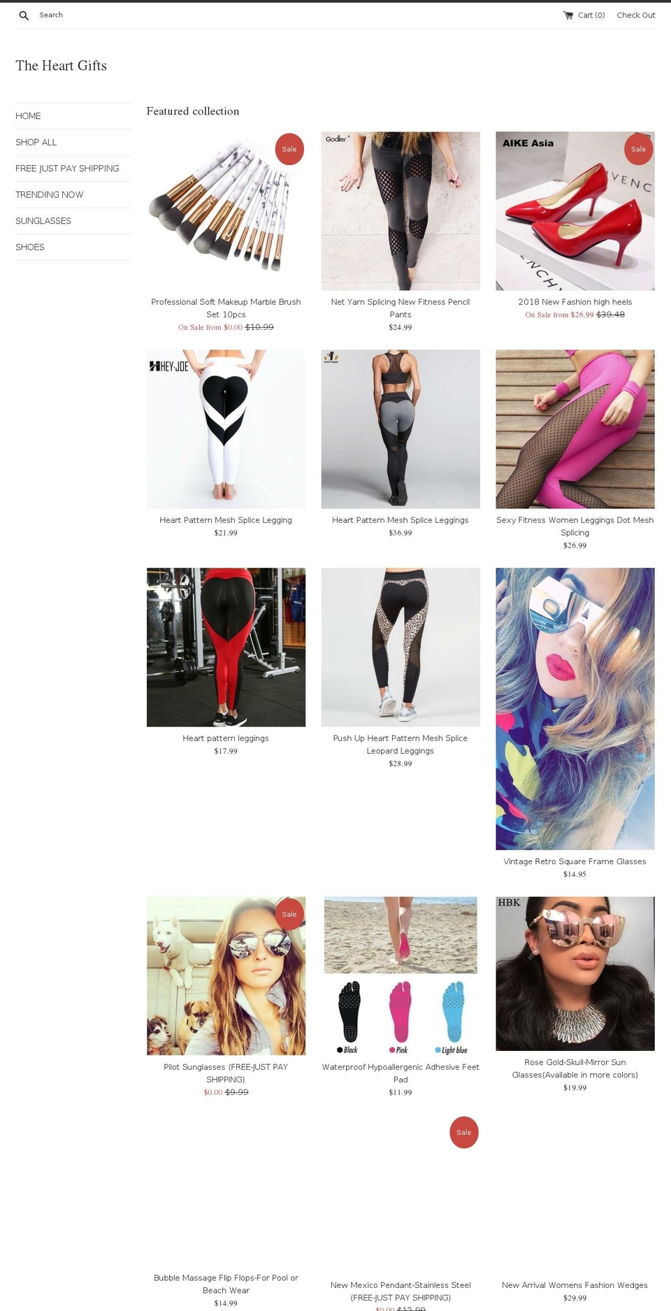 theheartgift.com — Shopify storefront screenshot