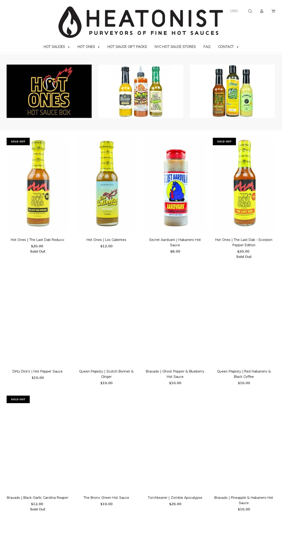 theheatonist.com — Shopify storefront screenshot