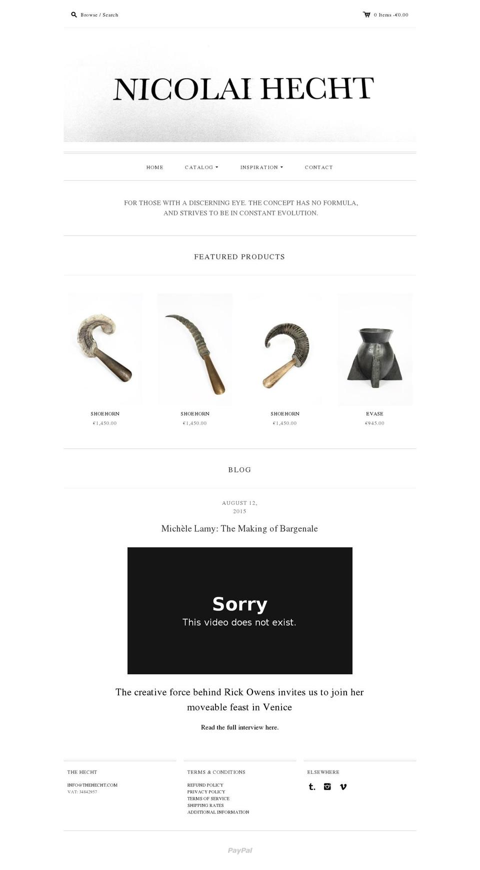 thehecht.com shopify website screenshot