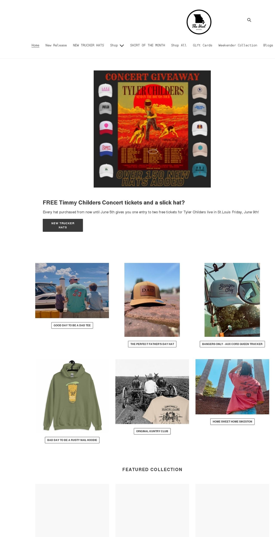 theheelapparelco.com shopify website screenshot