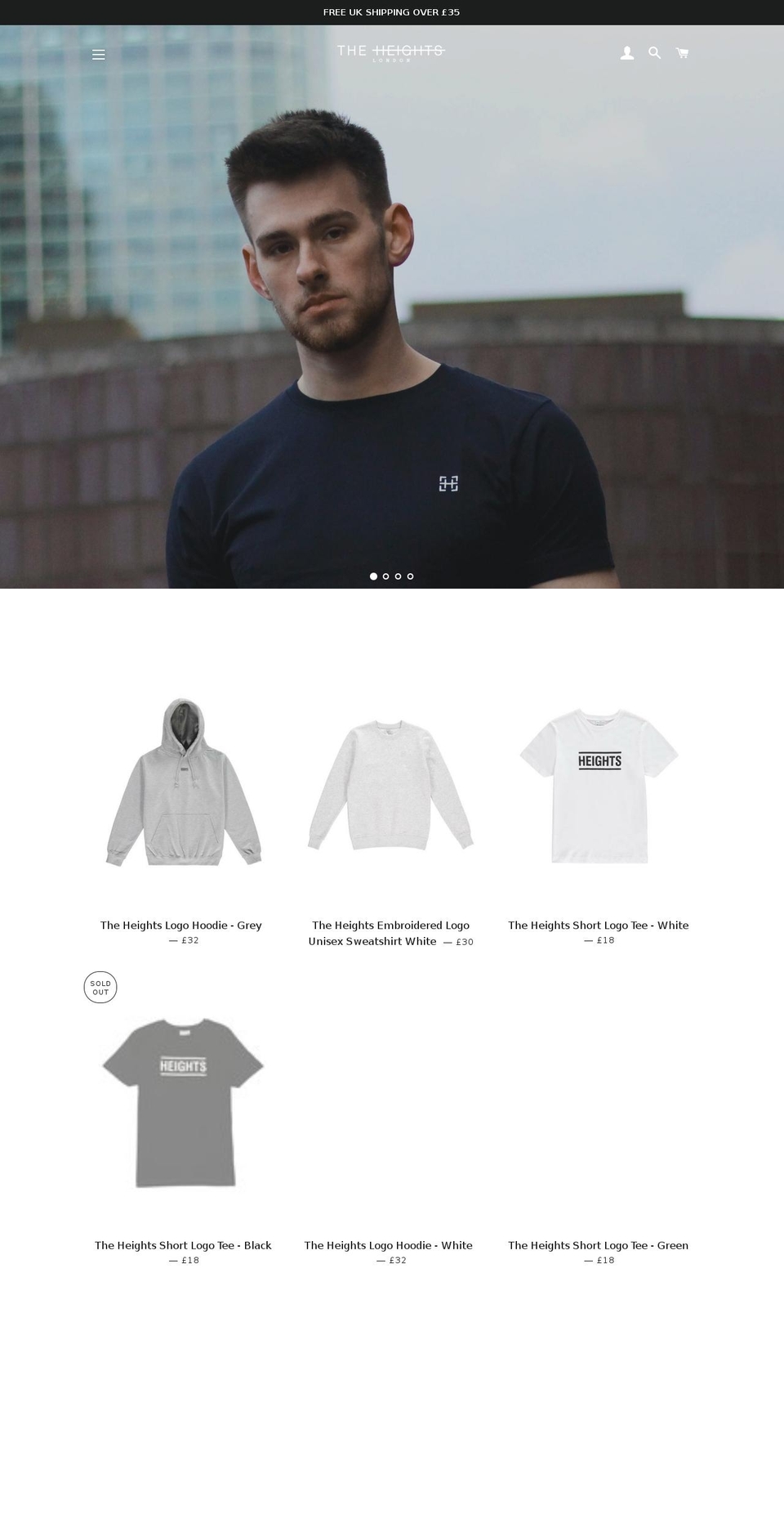 theheights.london shopify website screenshot