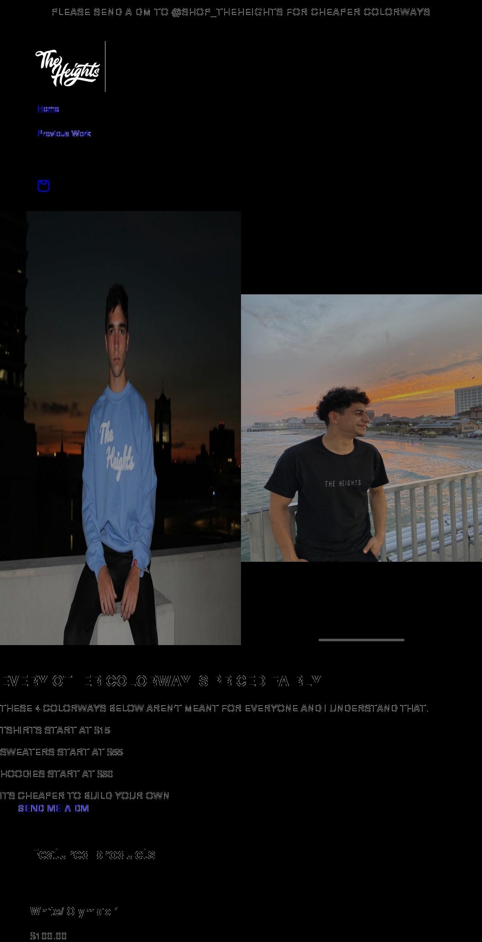 theheights.shop shopify website screenshot