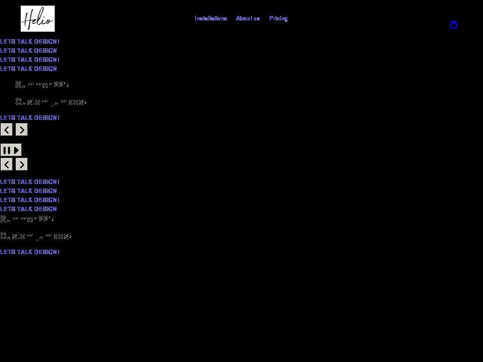 theheliobar.com shopify website screenshot