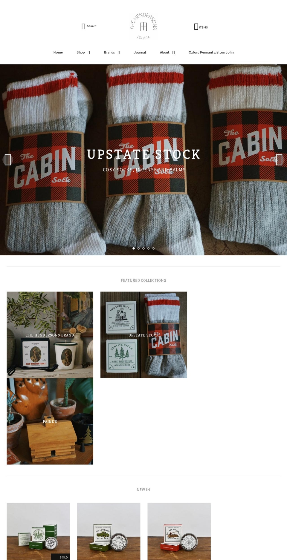 thehendersonsshop.co.uk shopify website screenshot