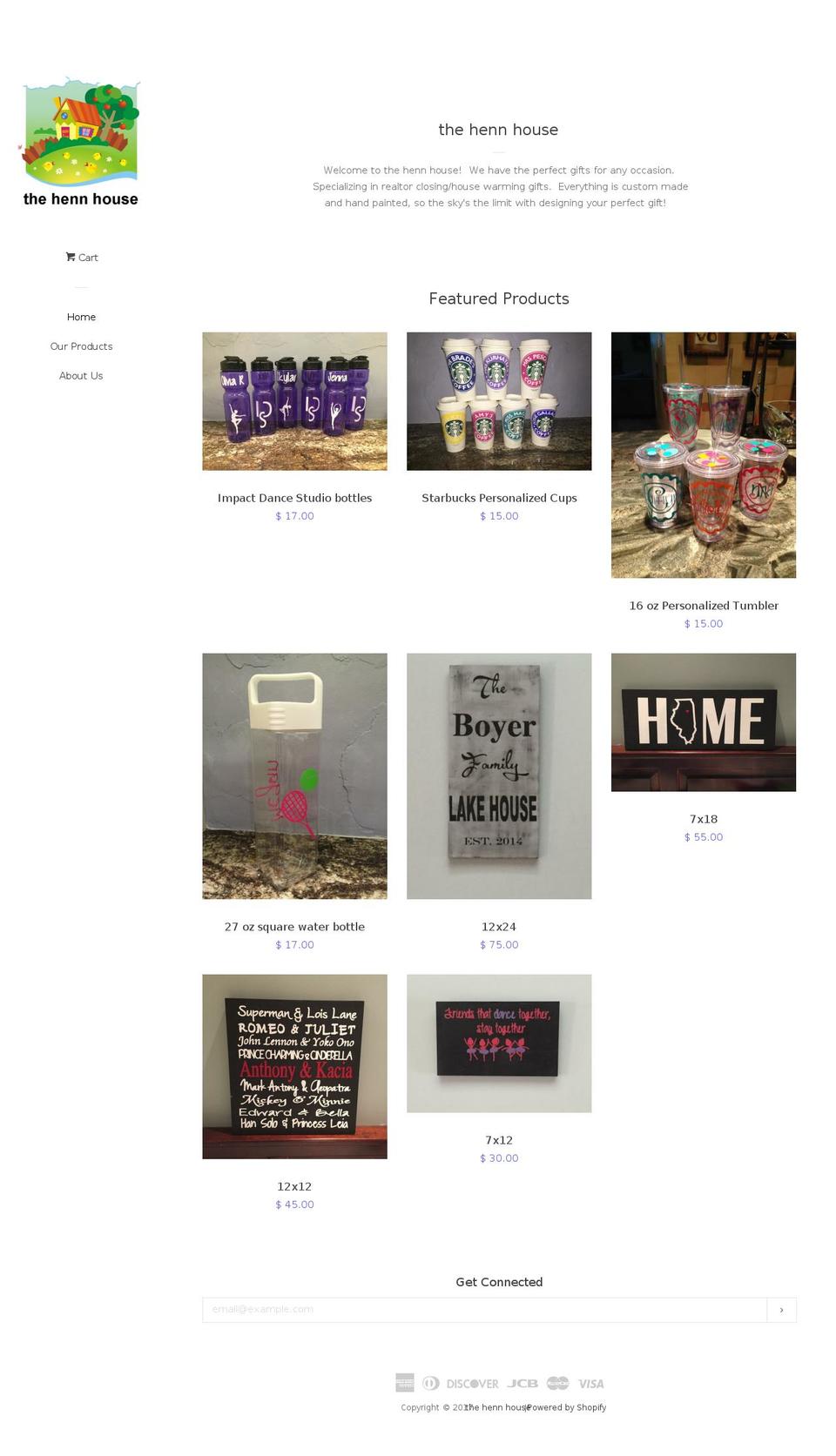 thehennhouse.com shopify website screenshot