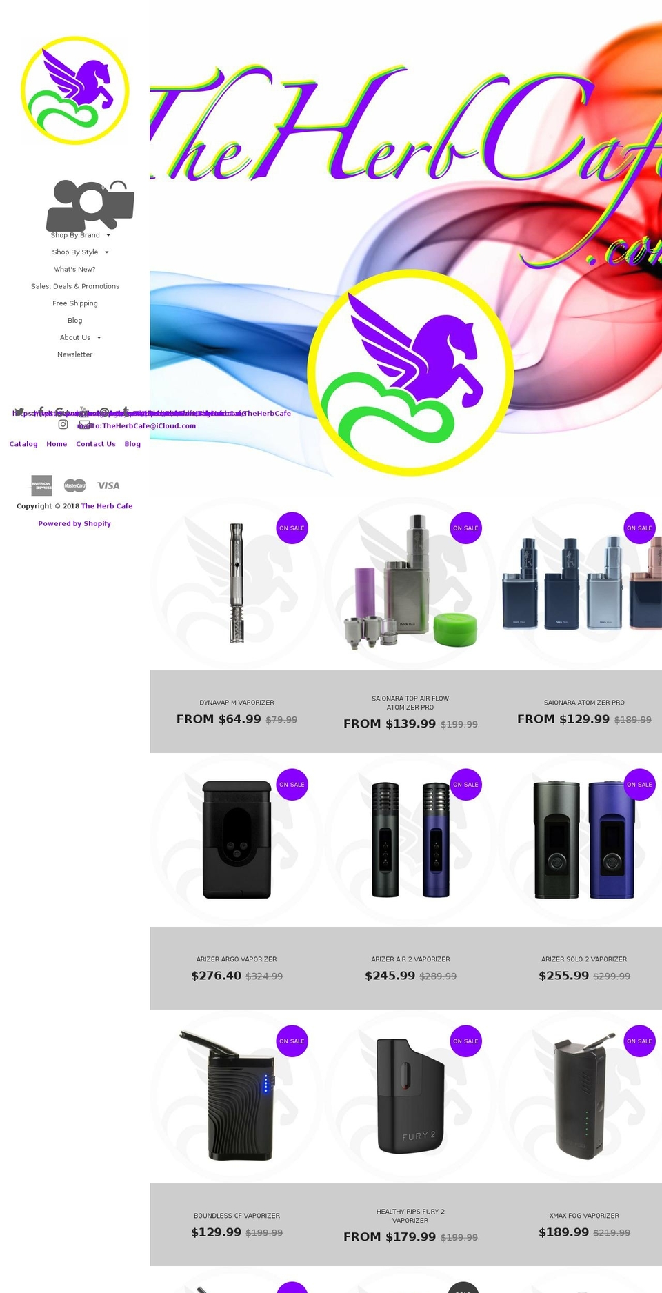 theherbclinic.com — Shopify storefront screenshot