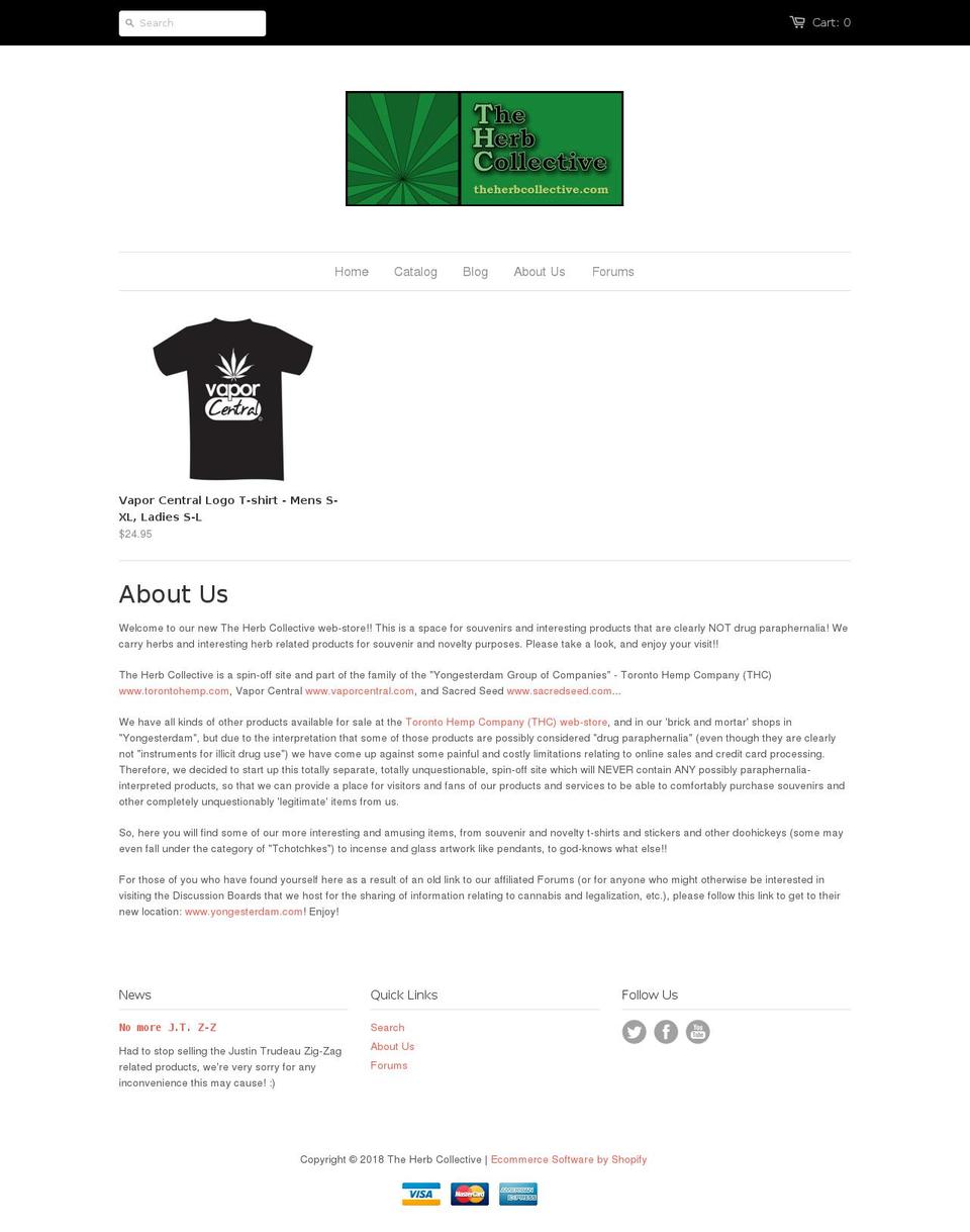 theherbcollective.com — Shopify storefront screenshot
