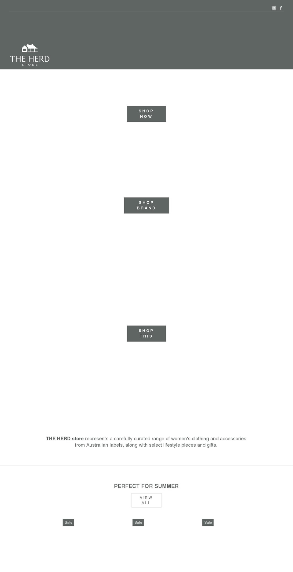 theherdstore.com.au shopify website screenshot
