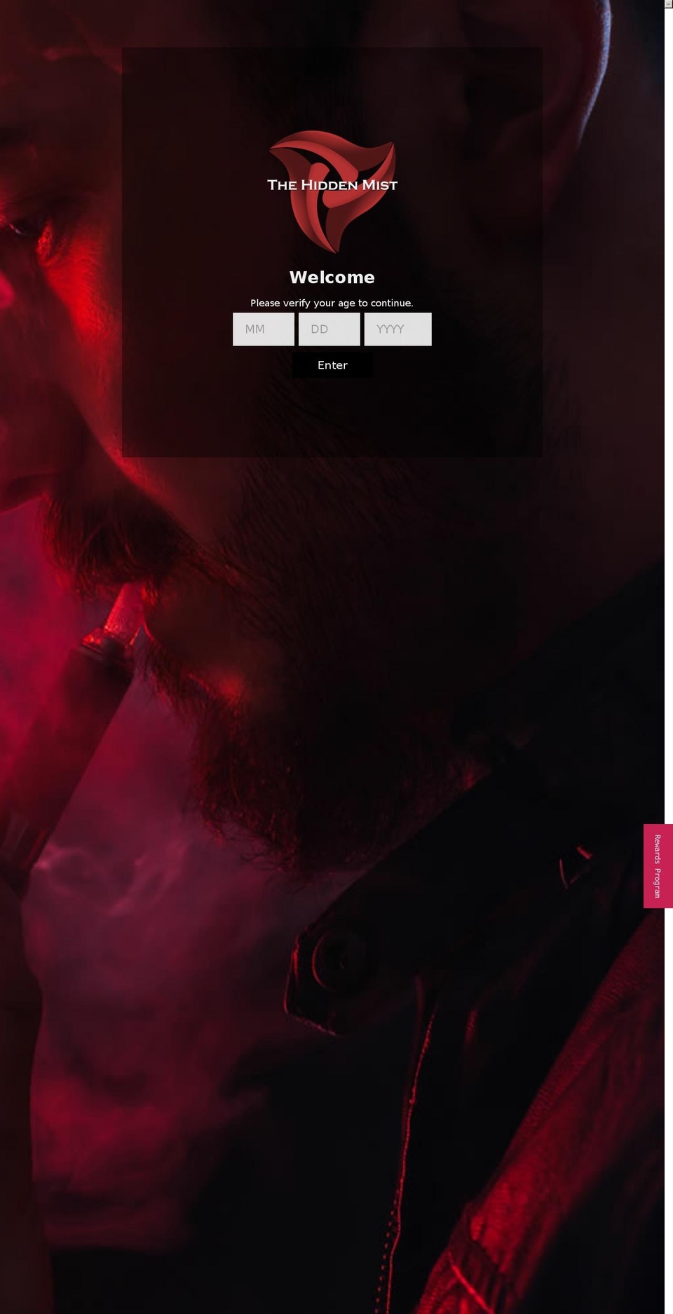 thehiddenmist.com shopify website screenshot