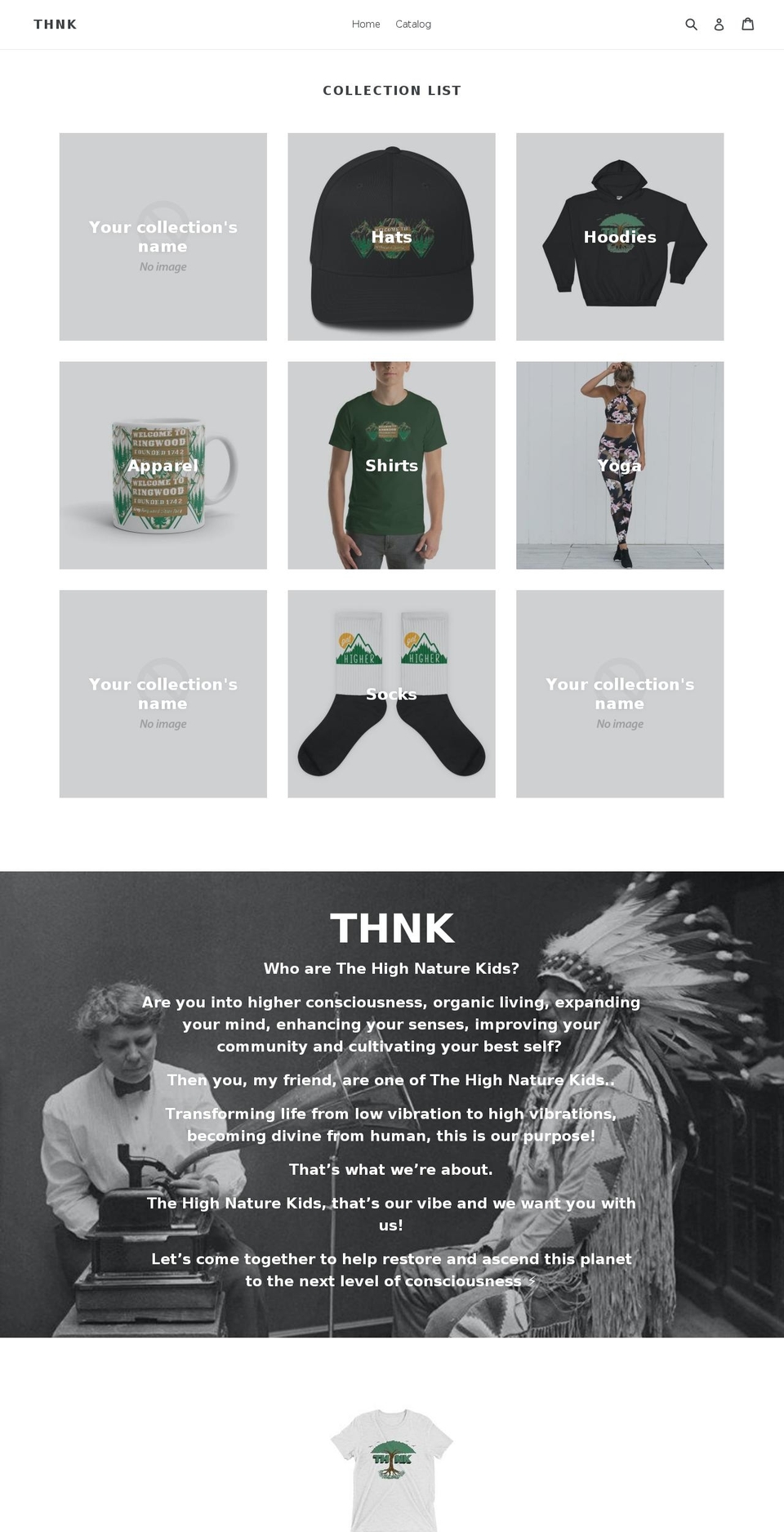 thehighnaturekids.com — Shopify storefront screenshot