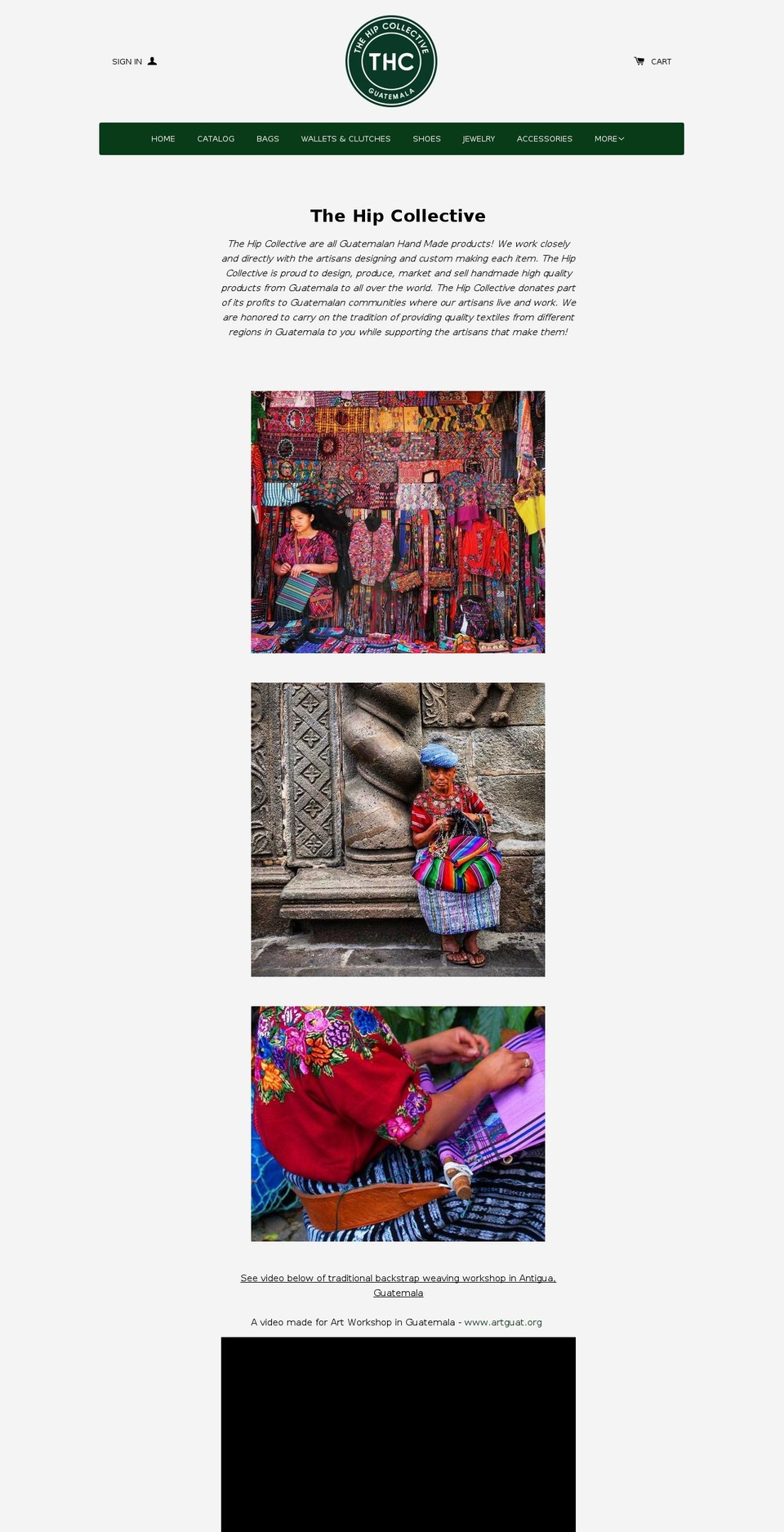 thehipcollective.com shopify website screenshot