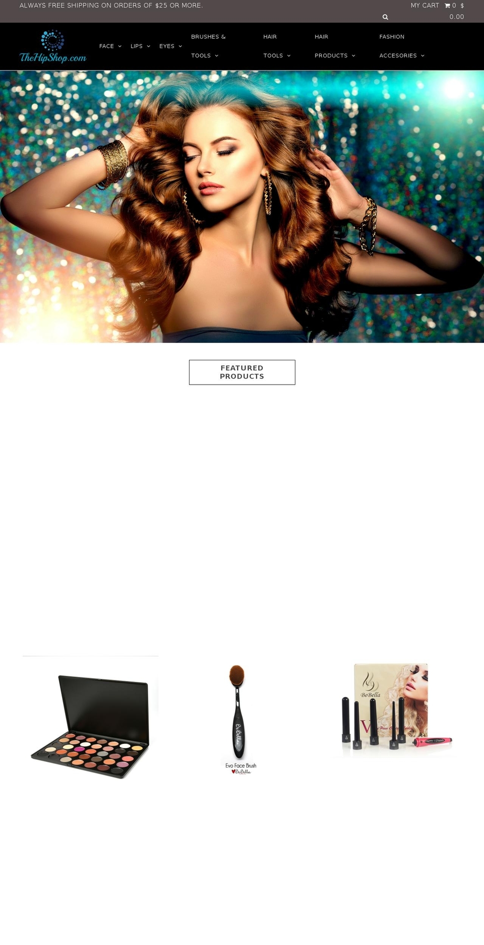 thehipshop.net shopify website screenshot