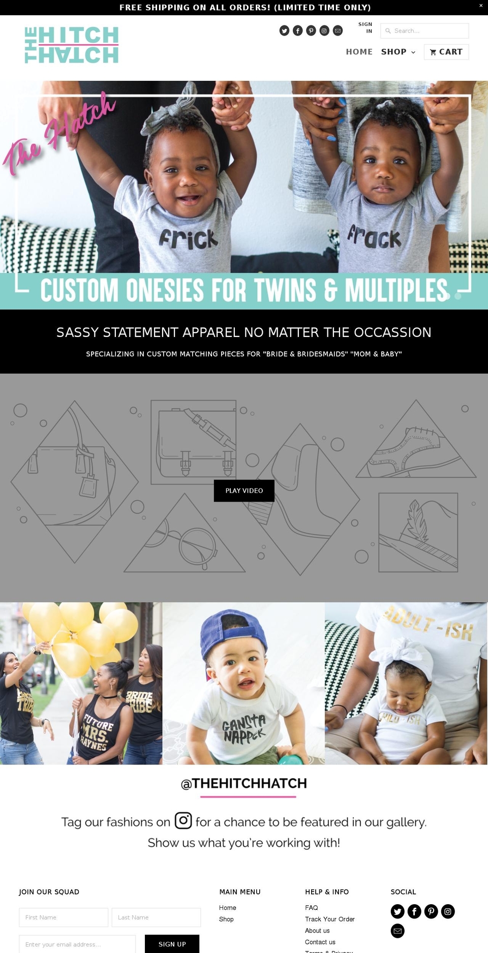 thehitchhatch.com — Shopify storefront screenshot