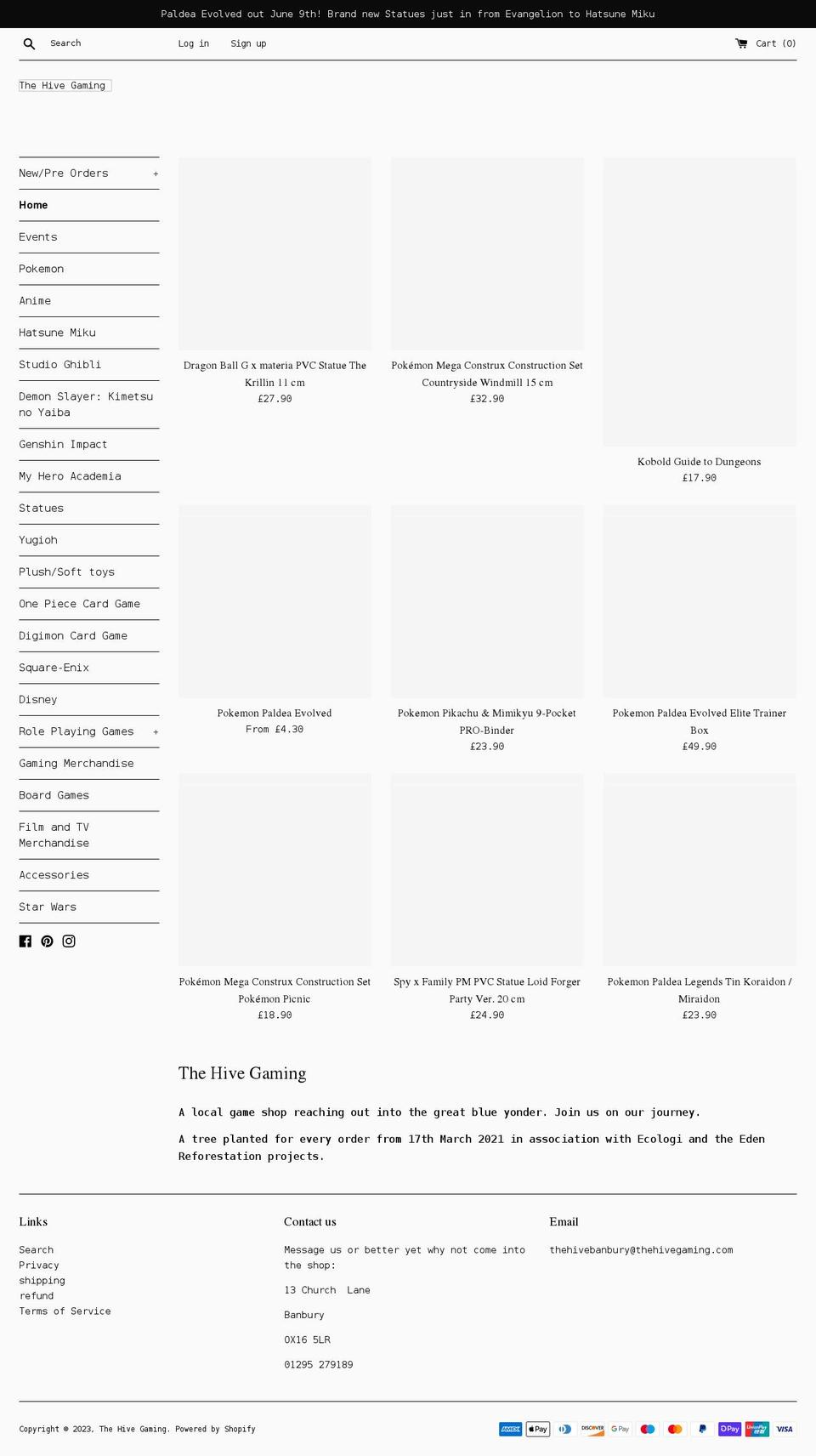 thehivegaming.com shopify website screenshot
