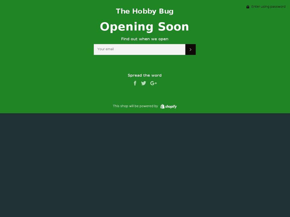 thehobbybugrc.com — Shopify storefront screenshot