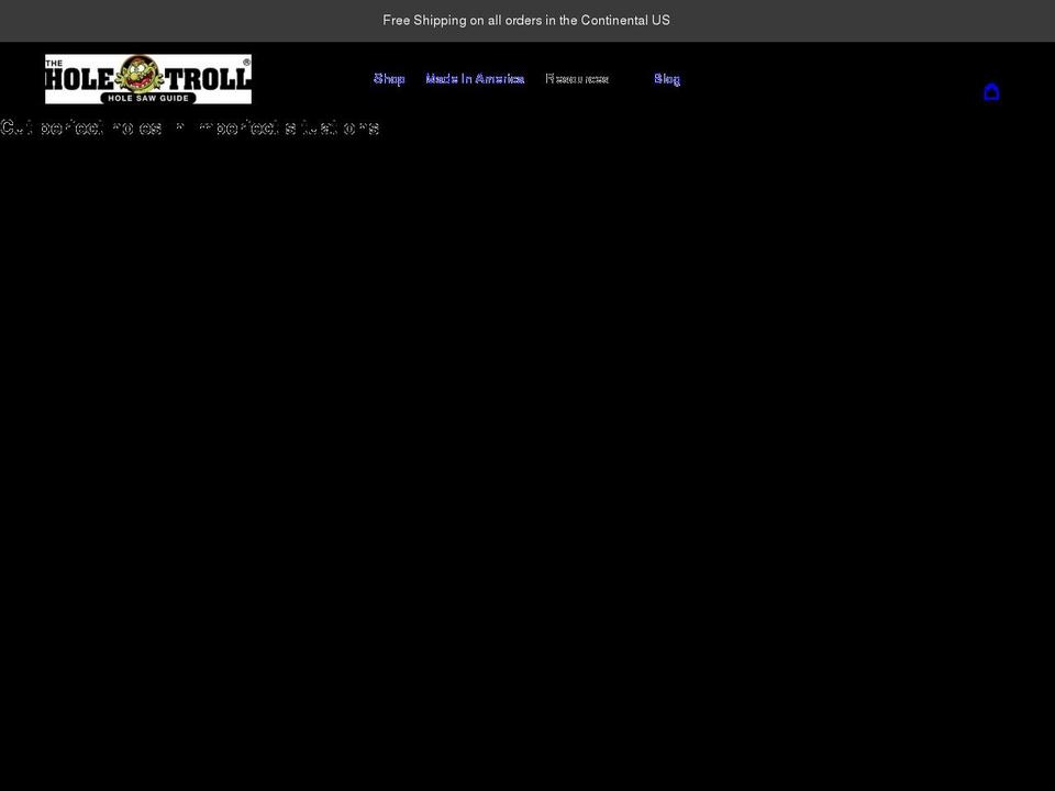 theholetroll.com shopify website screenshot