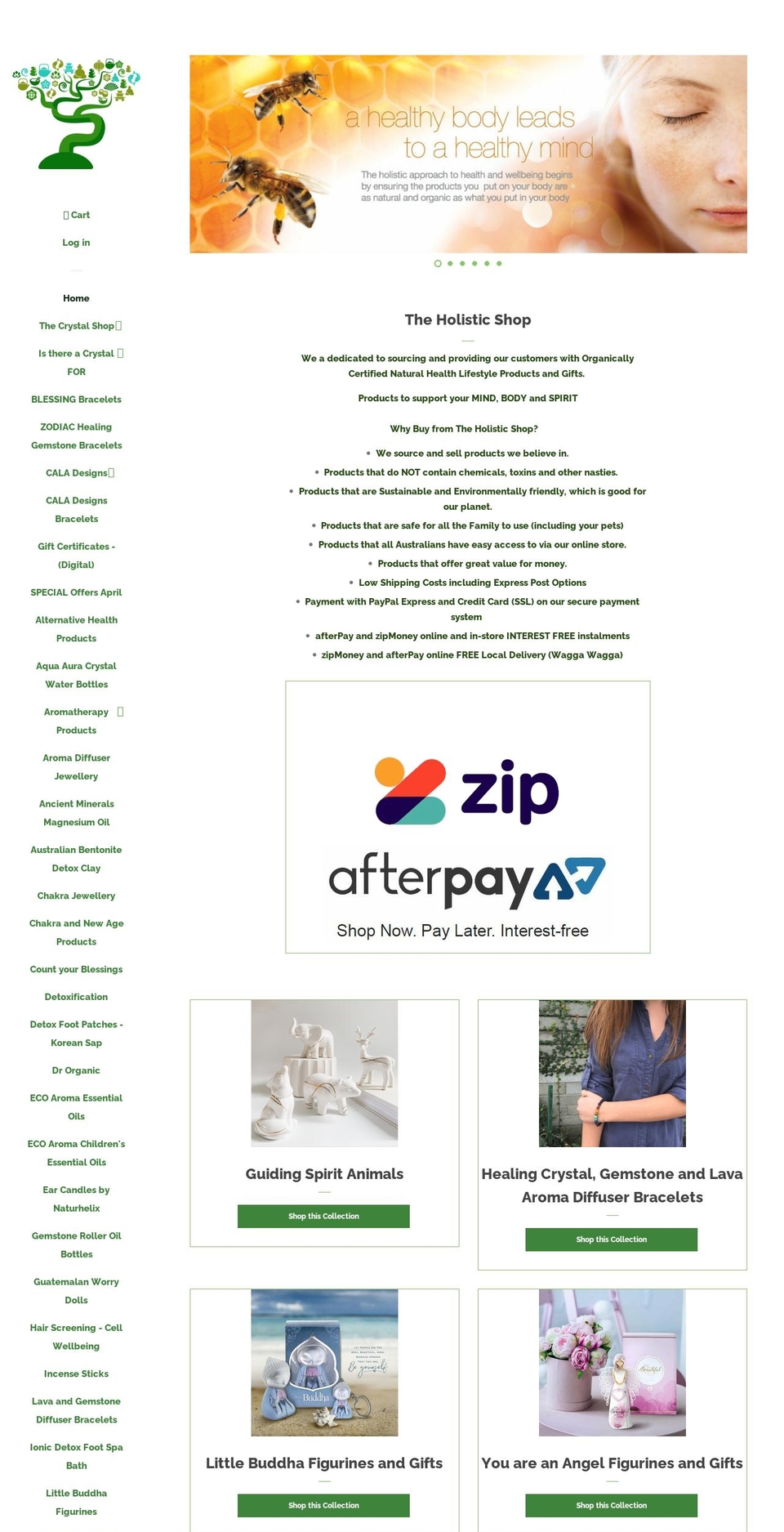 theholisticshop.com.au shopify website screenshot