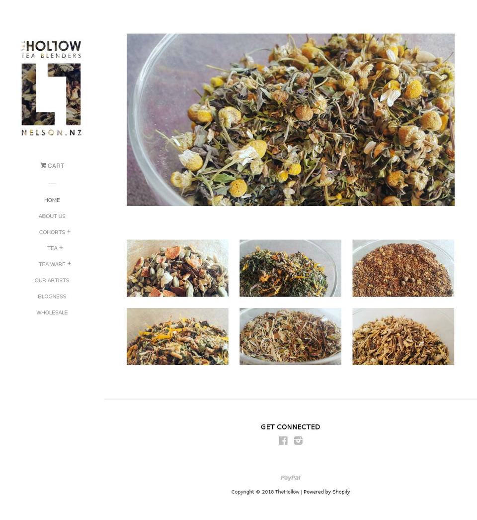 thehollow.co.nz shopify website screenshot