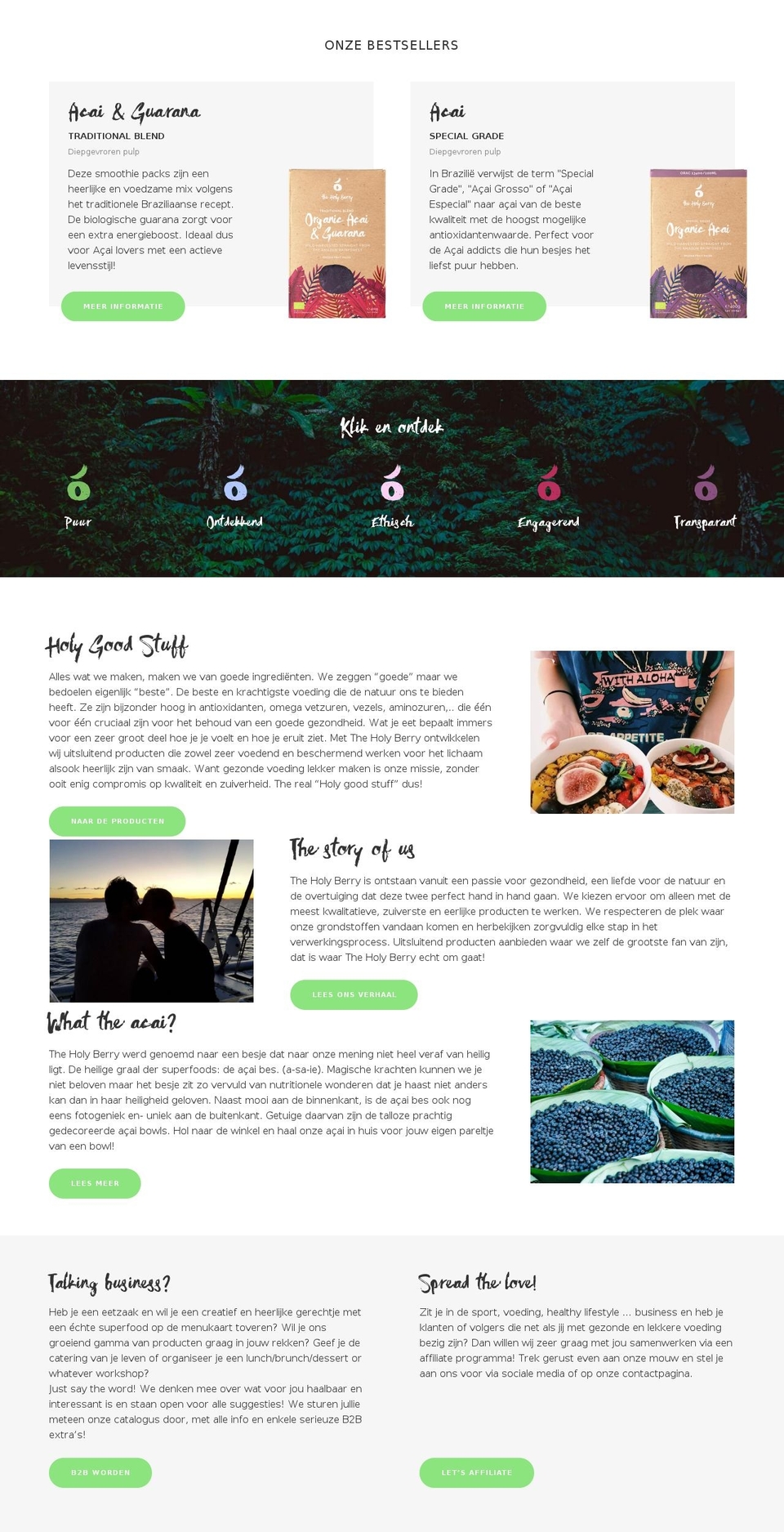 holyberry Shopify theme site example theholyberry.com