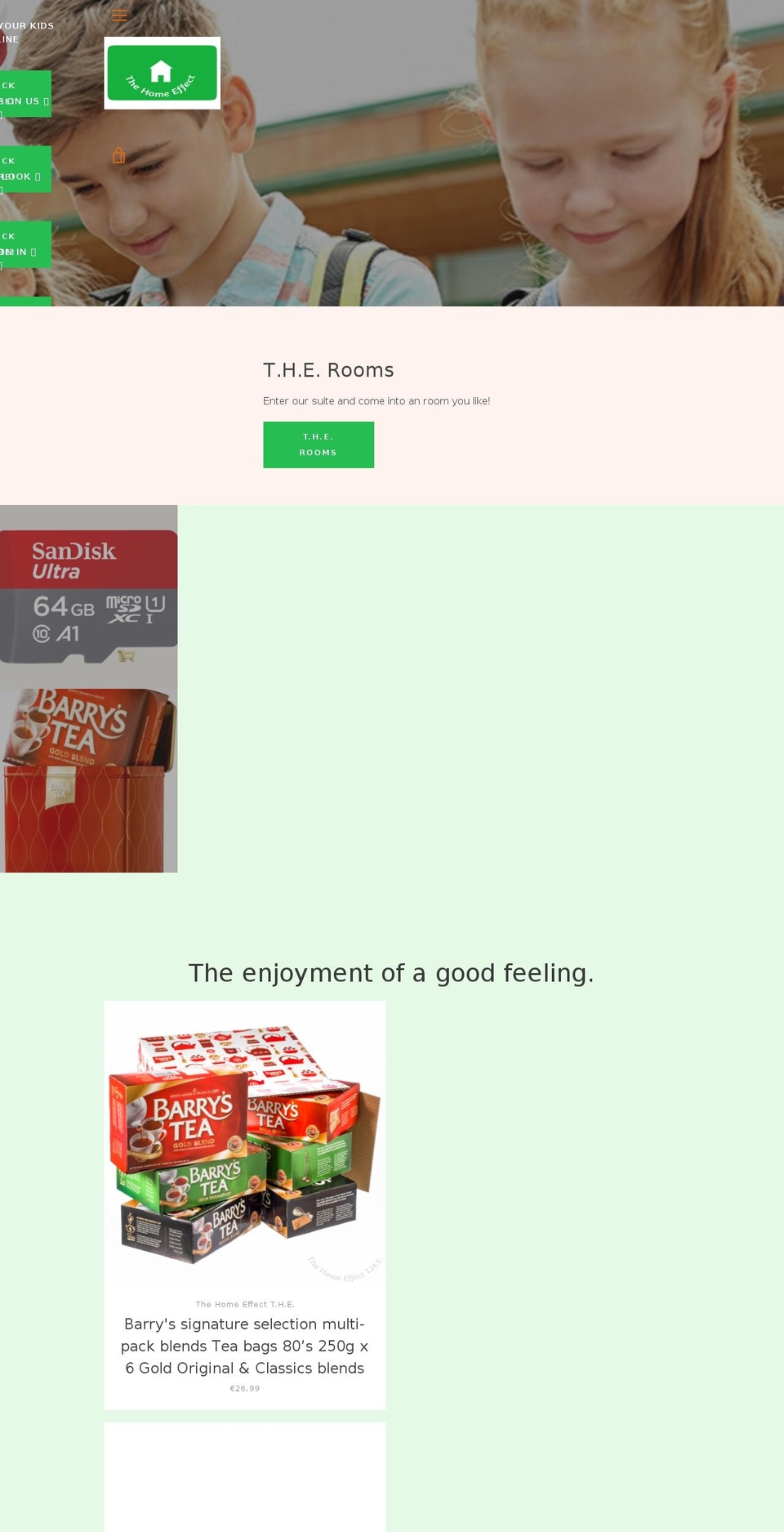 thehomeeffect.com — Shopify storefront screenshot