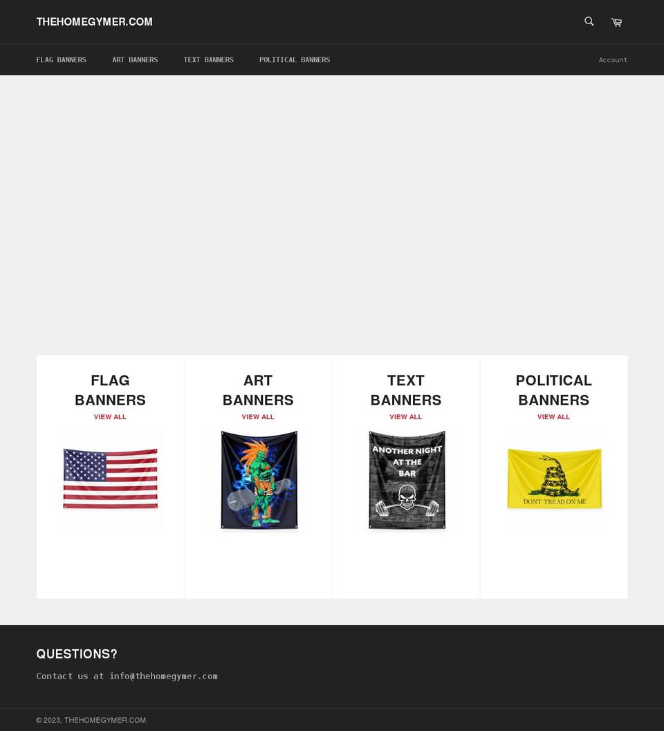 thehomegymer.com shopify website screenshot