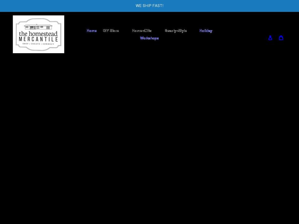 thehomesteadmercantile.com shopify website screenshot