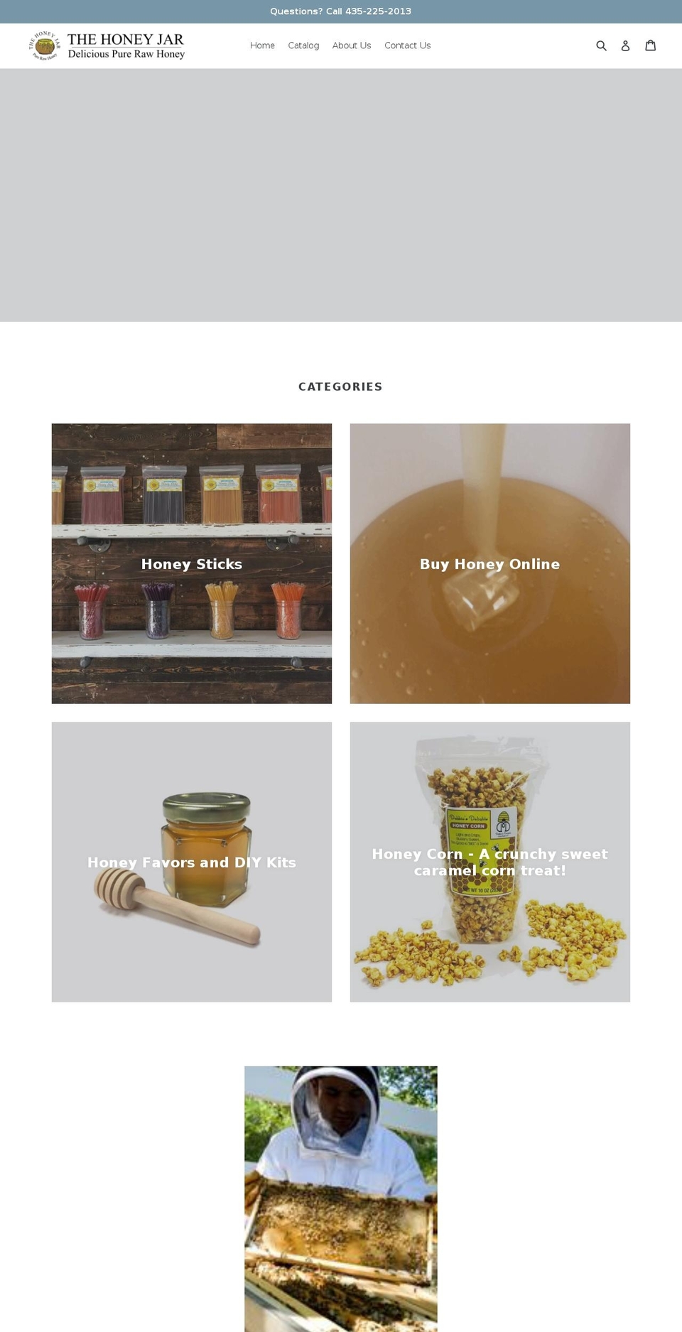 thehoneyjarhome.us shopify website screenshot