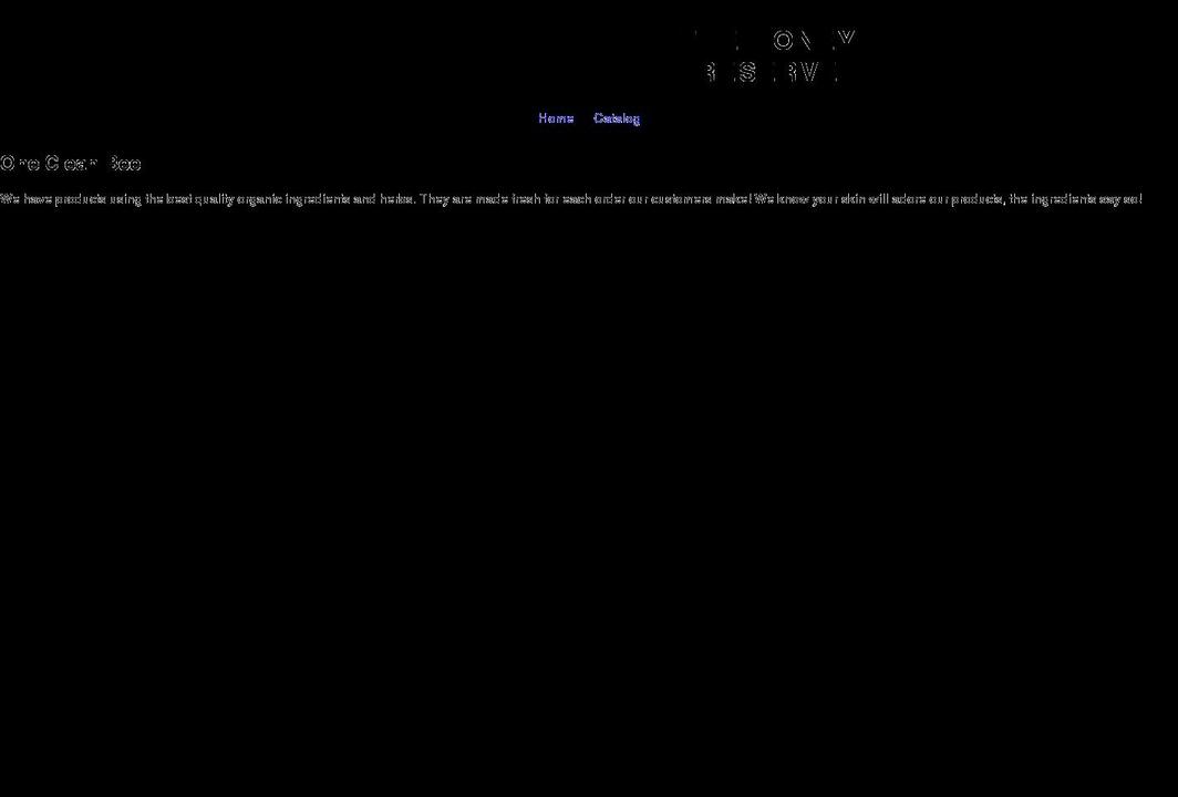 thehoneyreserve.com shopify website screenshot