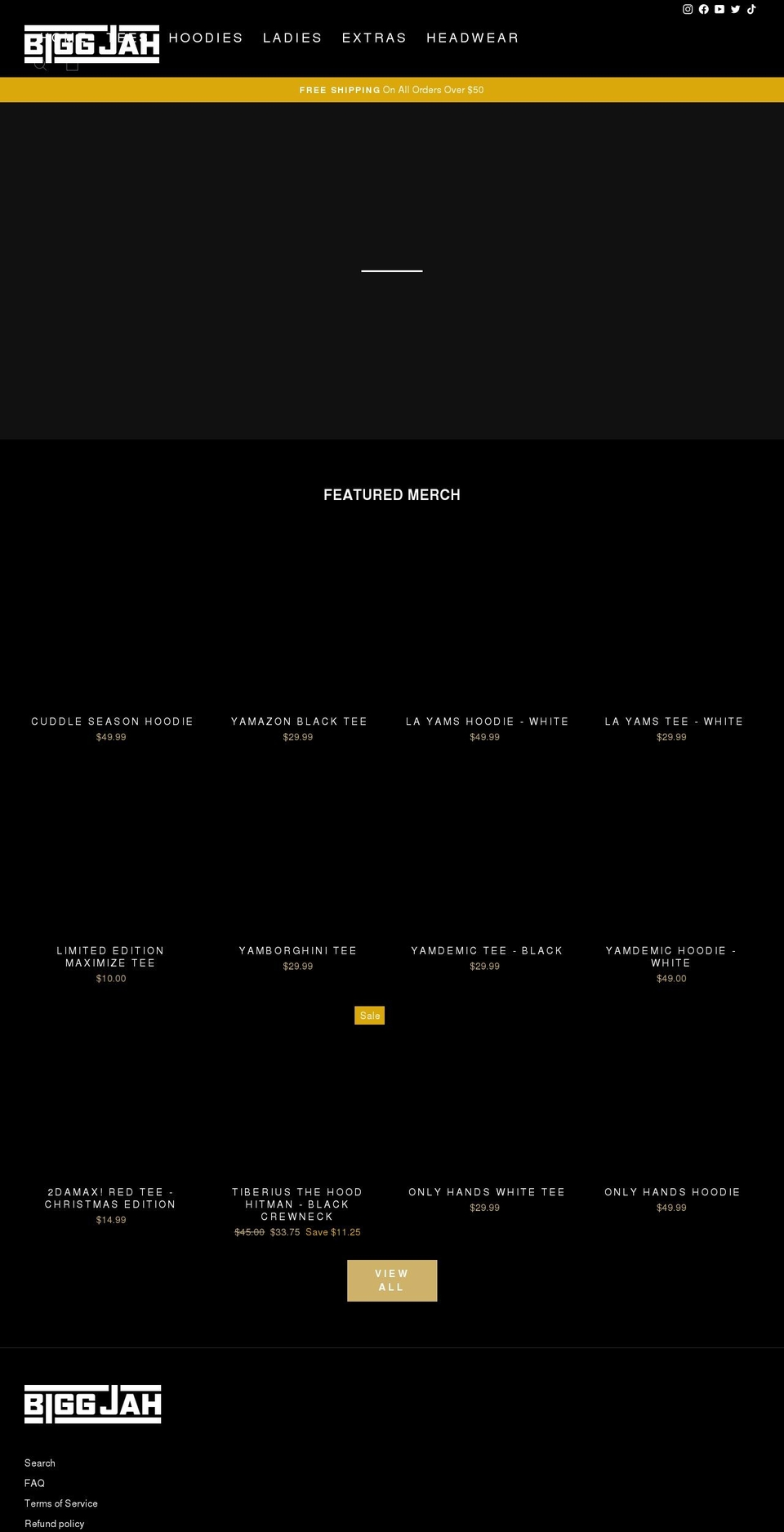 thehoodgoodstore.com shopify website screenshot